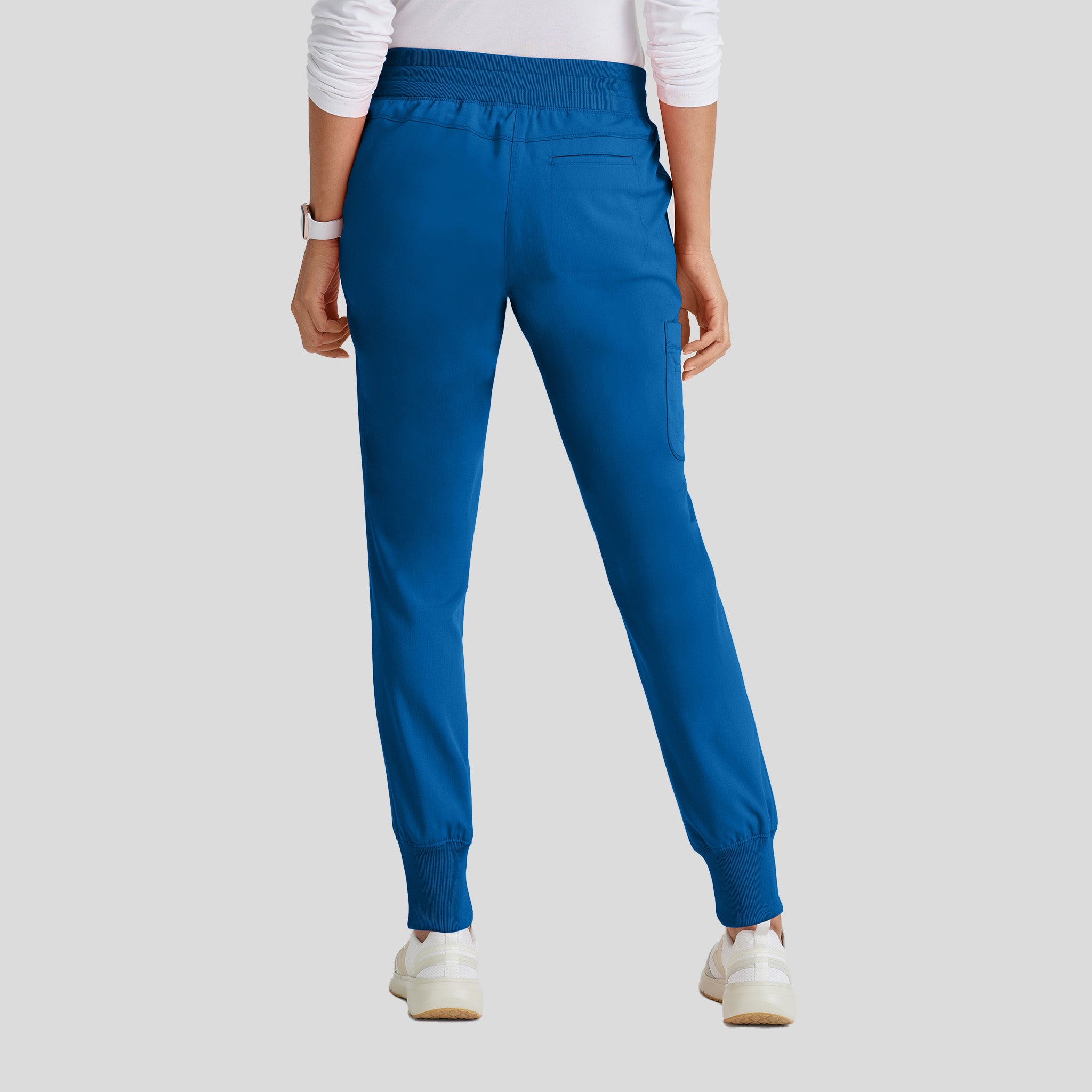 Eden 5-Pocket Mid-Rise Jogger Scrub Pant | Royal