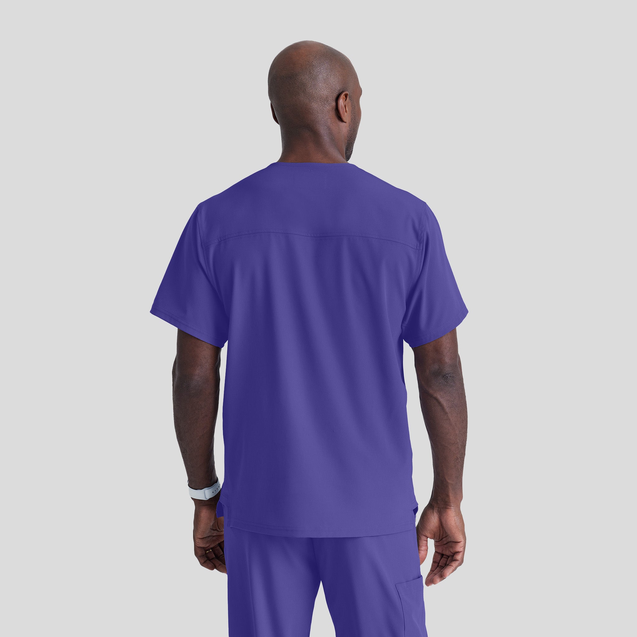 Men's Structure 1-Pocket V-Neck Scrub Top | Grape