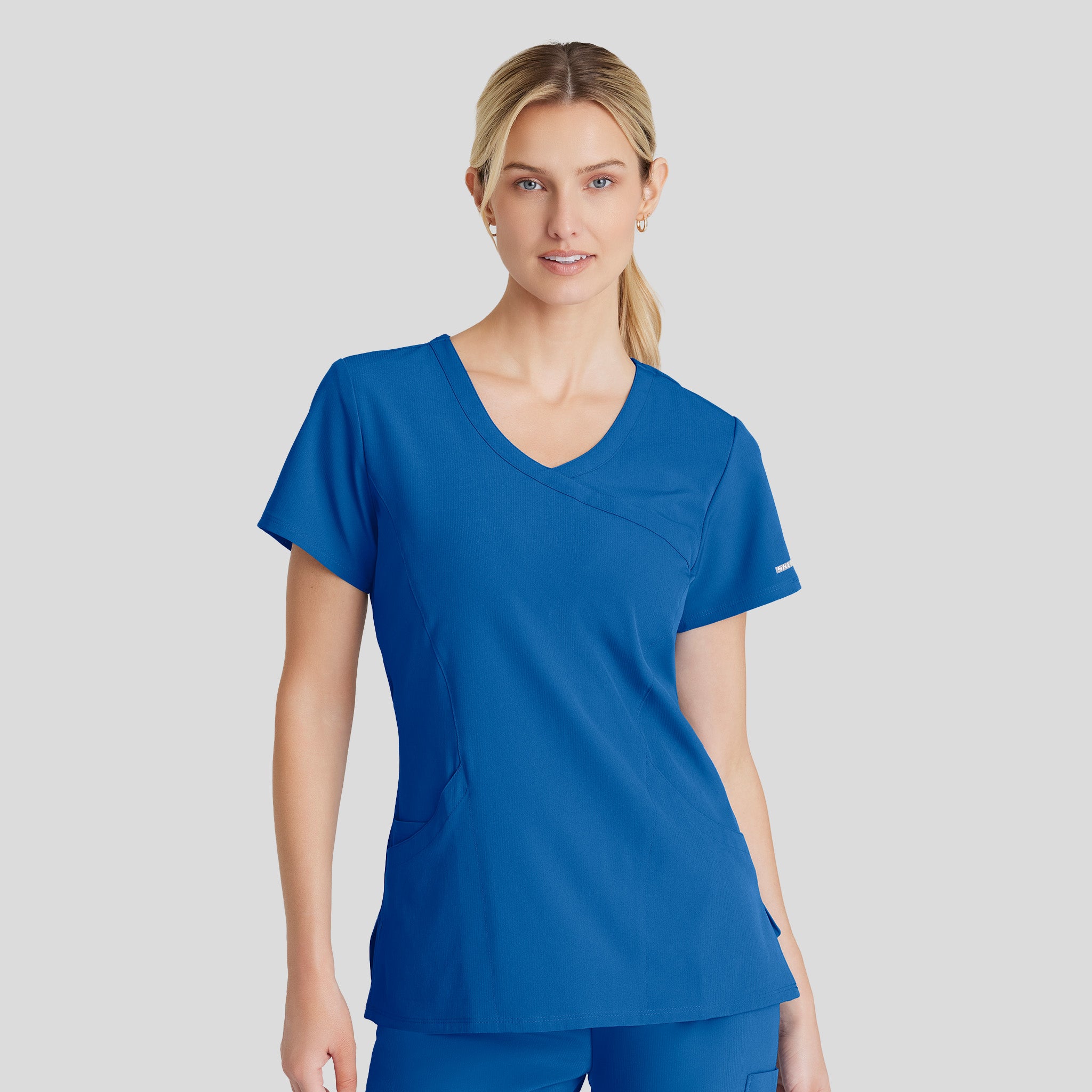 Reliance 3-Pocket Crossover V-Neck Scrub Top | Royal