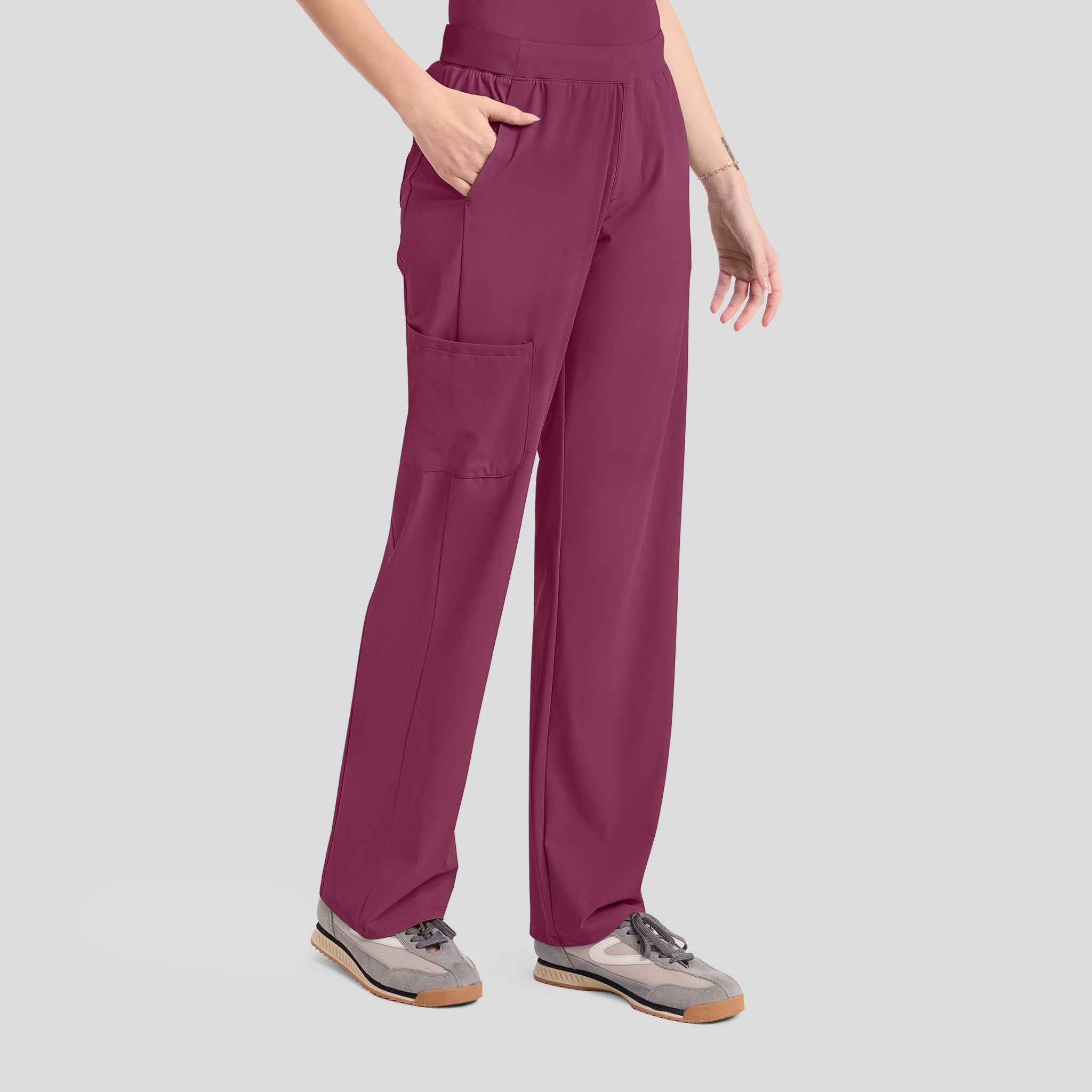 4-Pocket Straight Leg Pant | Wine
