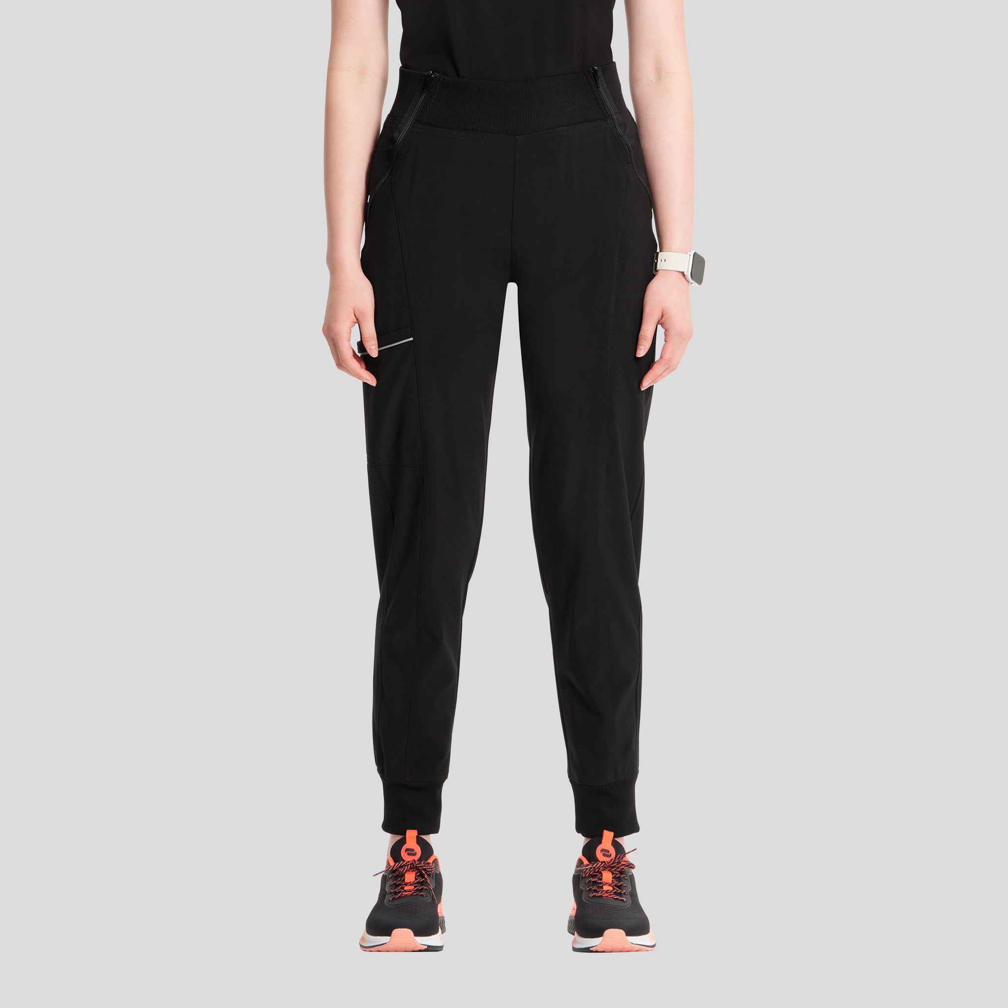 Infinity Elastic Waistband Jogger Scrub Pant | Black