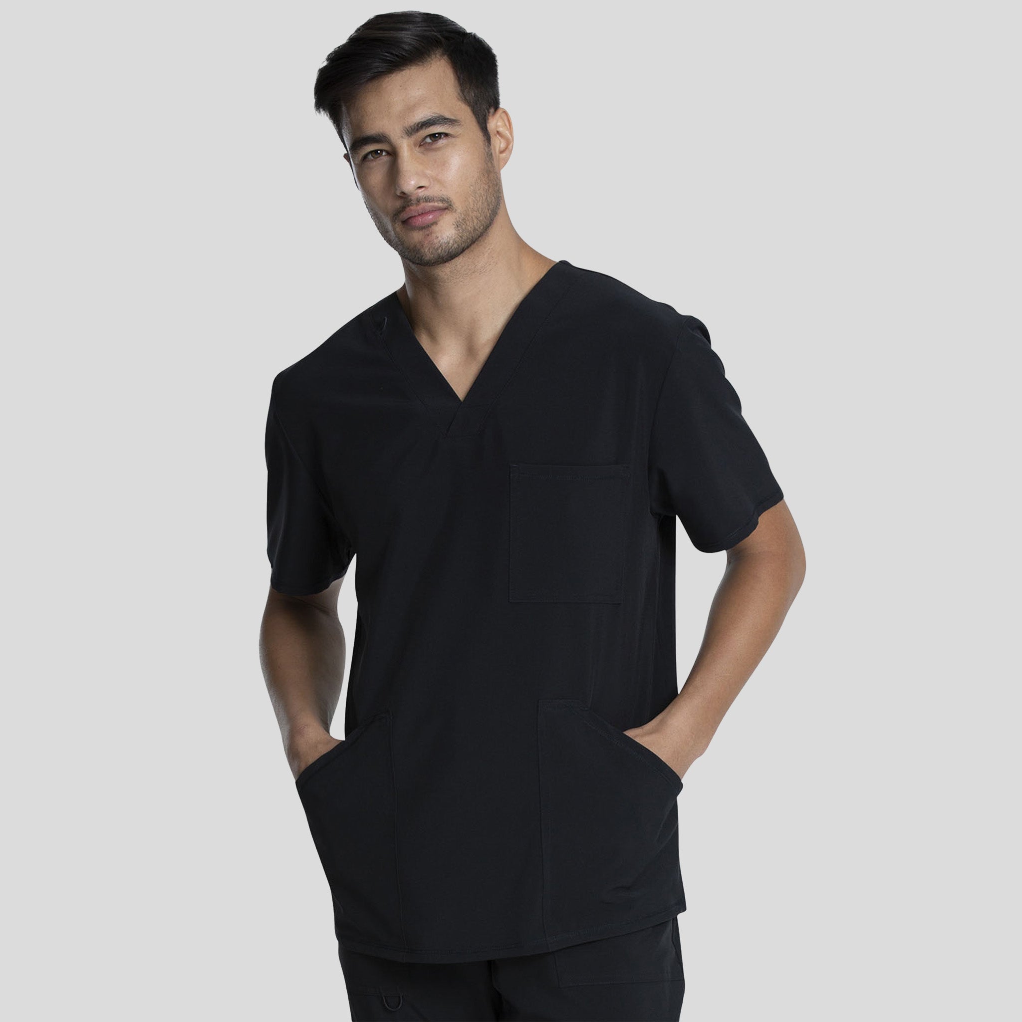 Men's V-Neck Top | Black