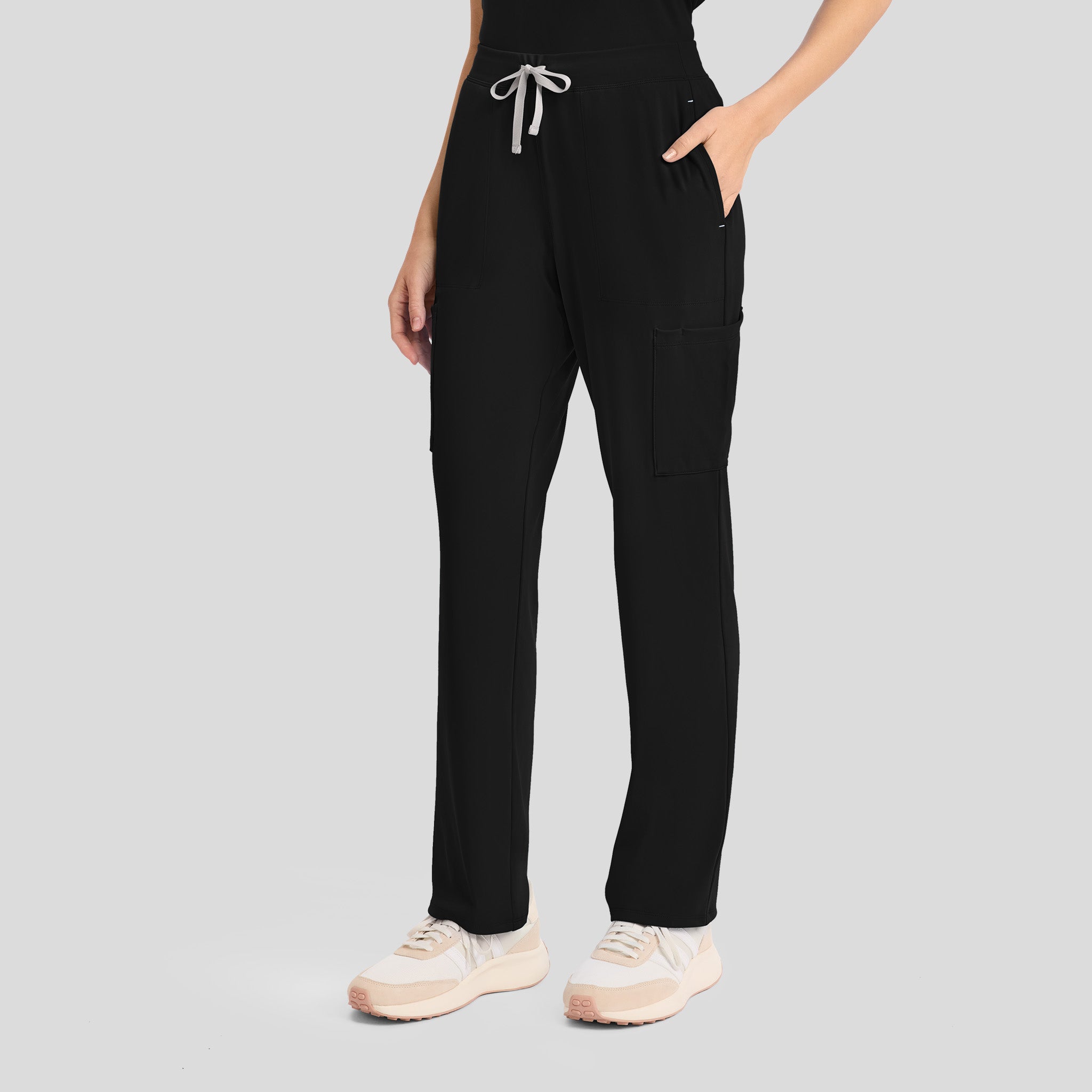 Achieve Pull-On Straight Leg Scrub Pant | Black