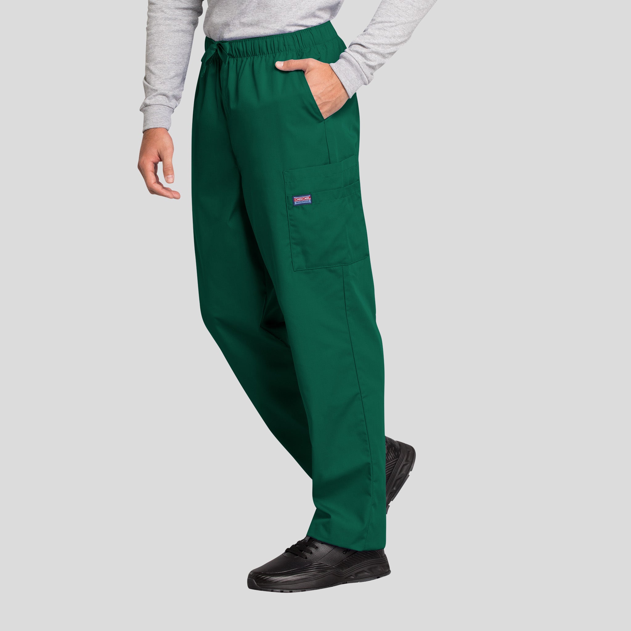 Men's Drawstring Cargo Scrub Pant | Hunter