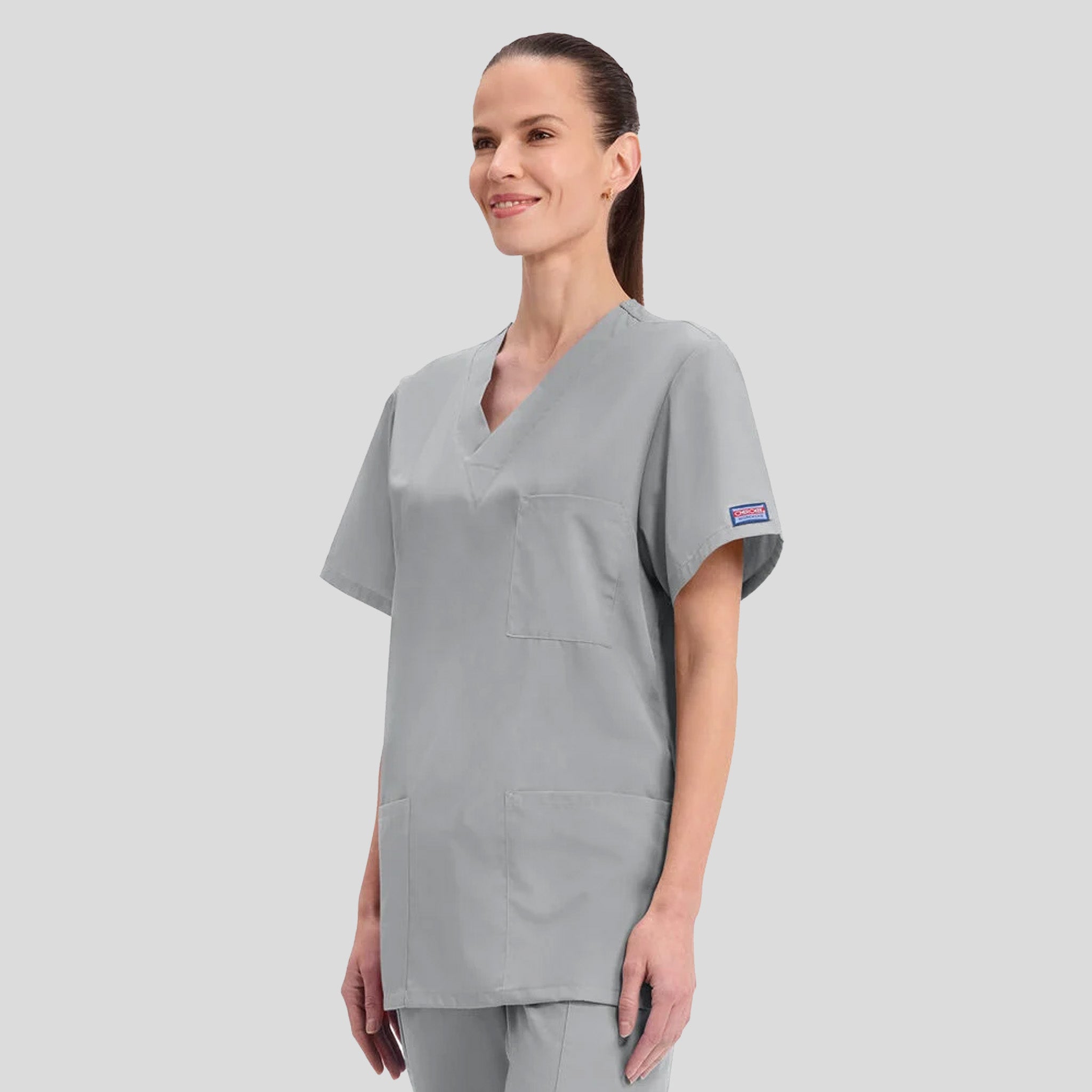 Unisex V-Neck 3 Pocket | Grey