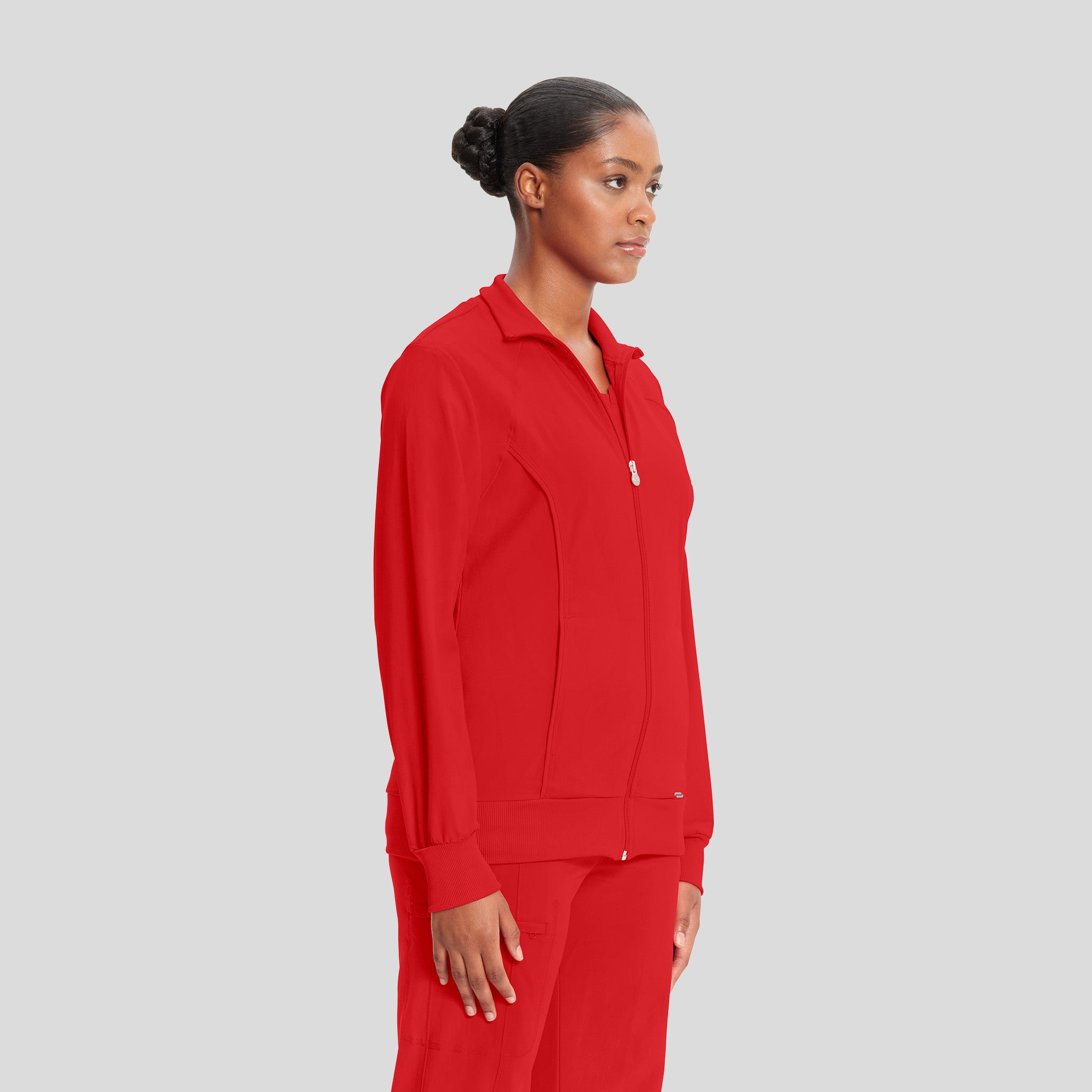 Women's Zip Front Warm-Up | Red
