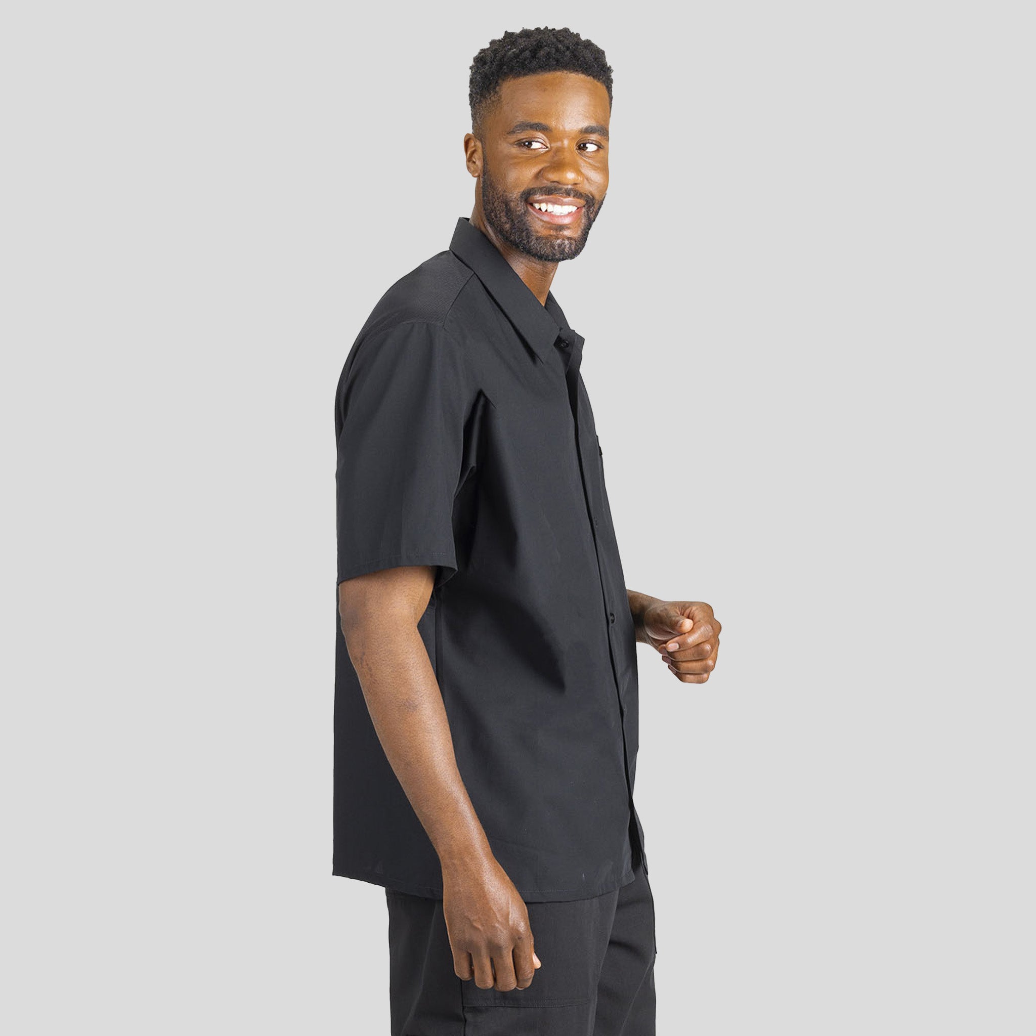 Cook Shirt with Mesh Back | Black