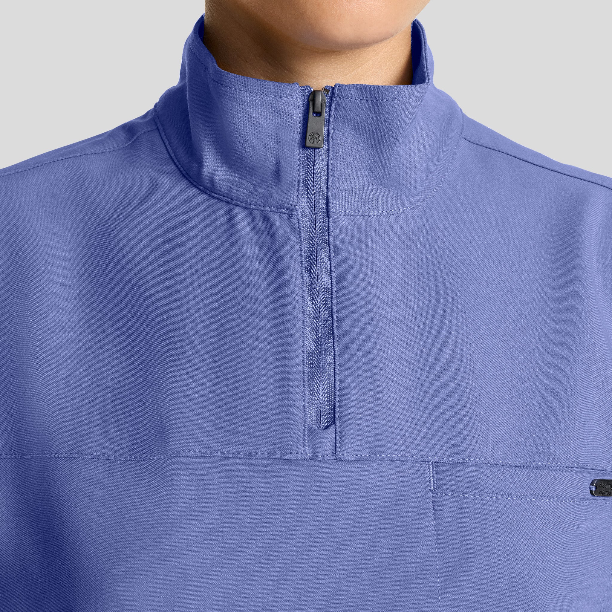 Women's Bella Quarter Zip Scrub Top | Ceil