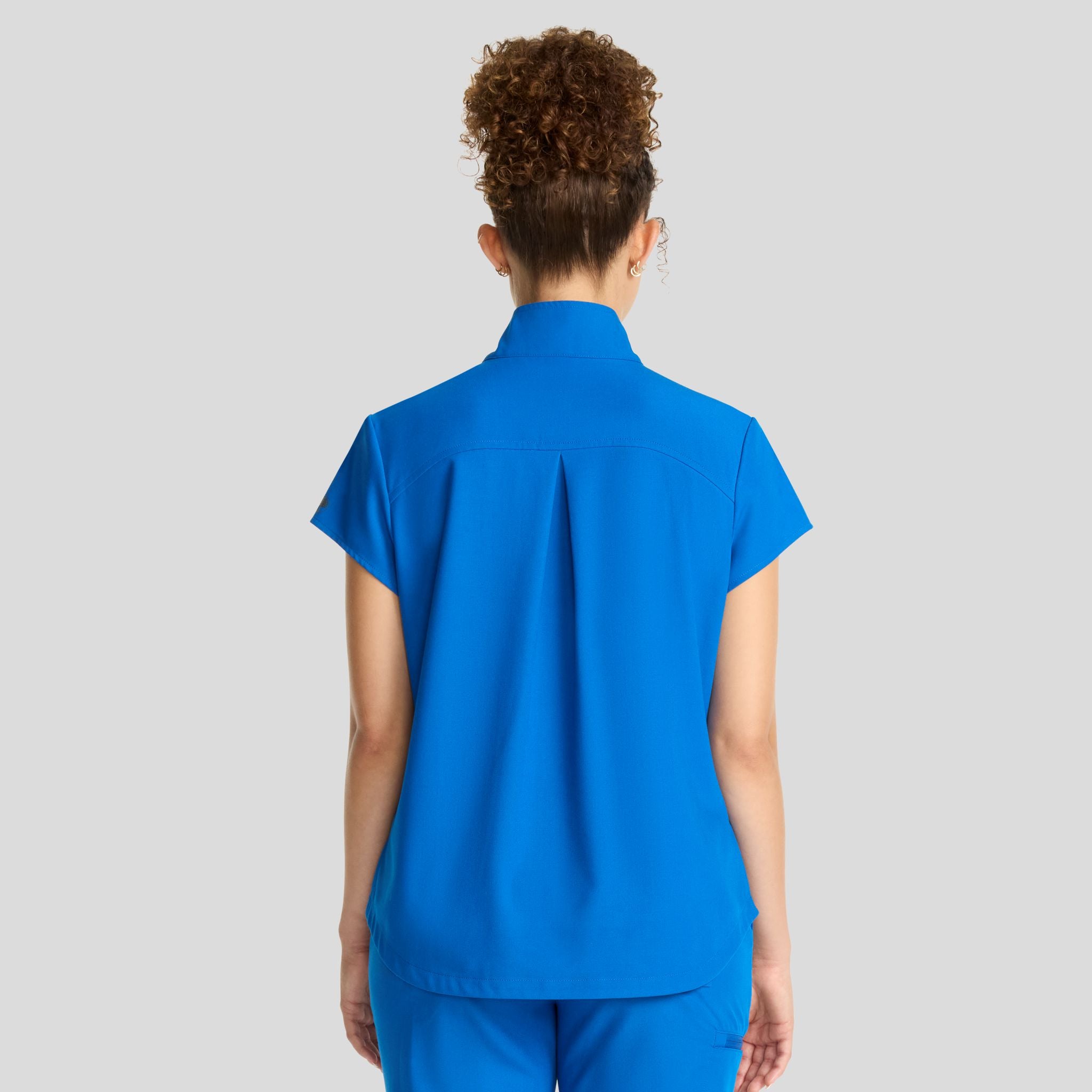 Women's Bella Quarter Zip Scrub Top | Royal