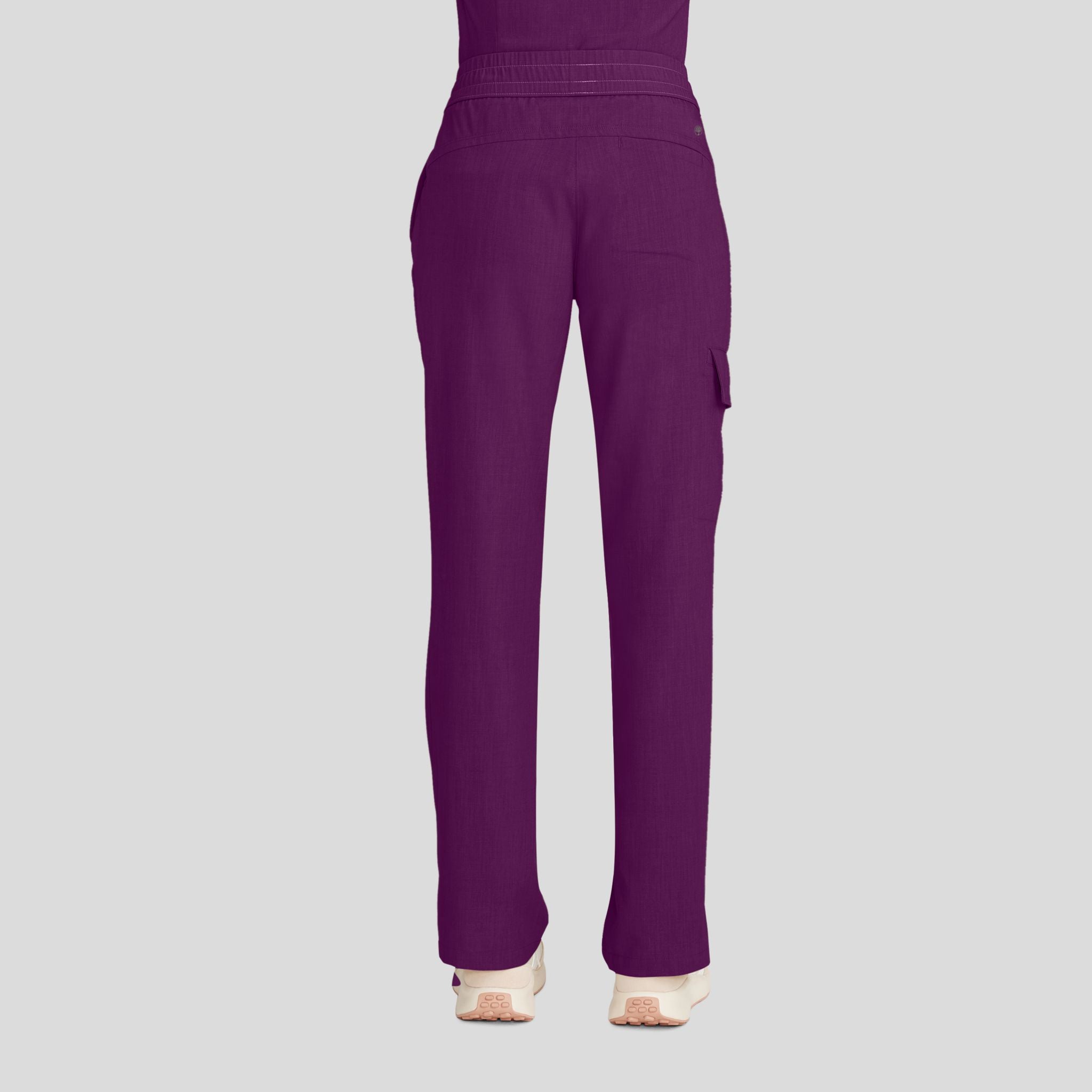 Women's Brandy Straight Leg Scrub Pant | Wine