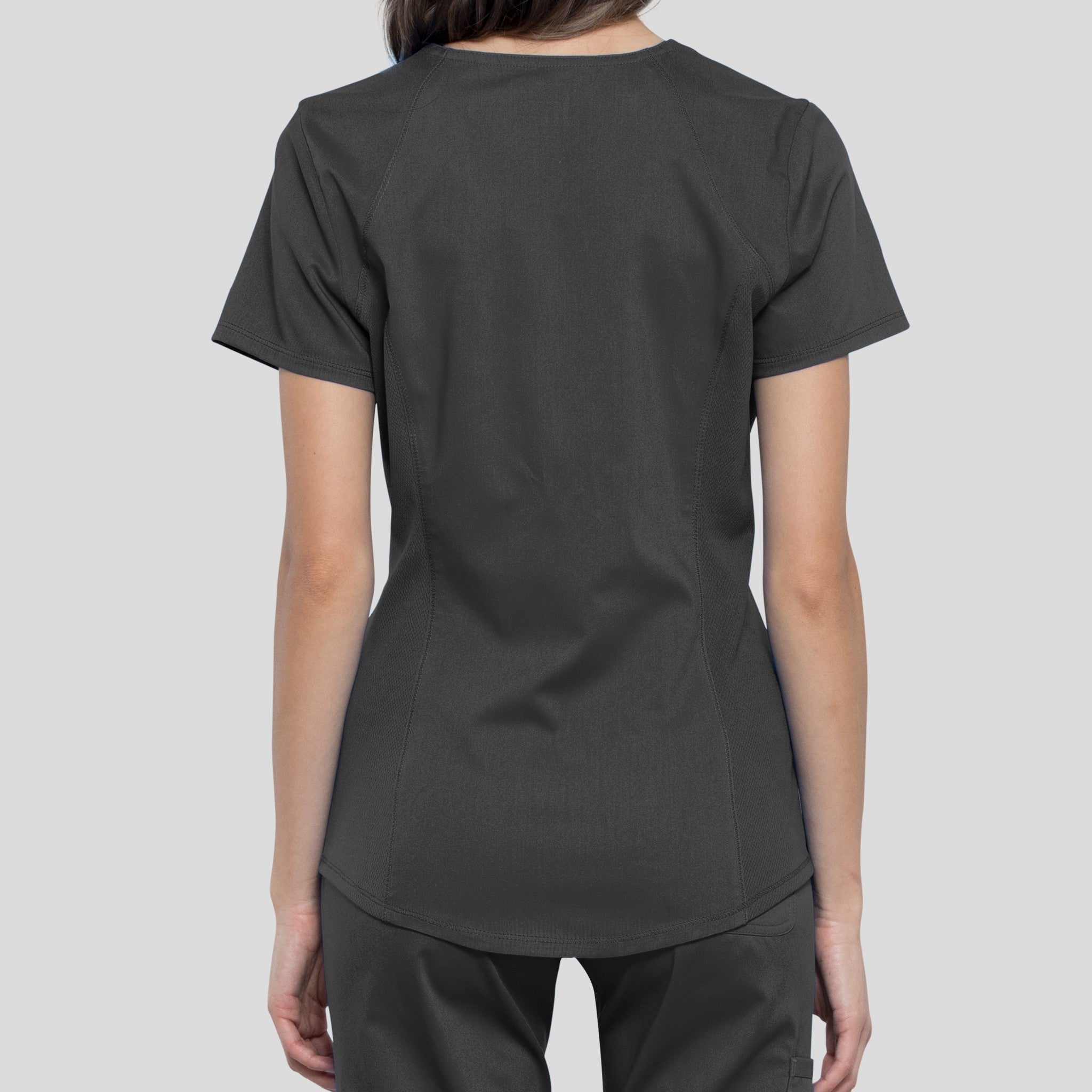 2-Pocket Sweetheart V-Neck | Pewter