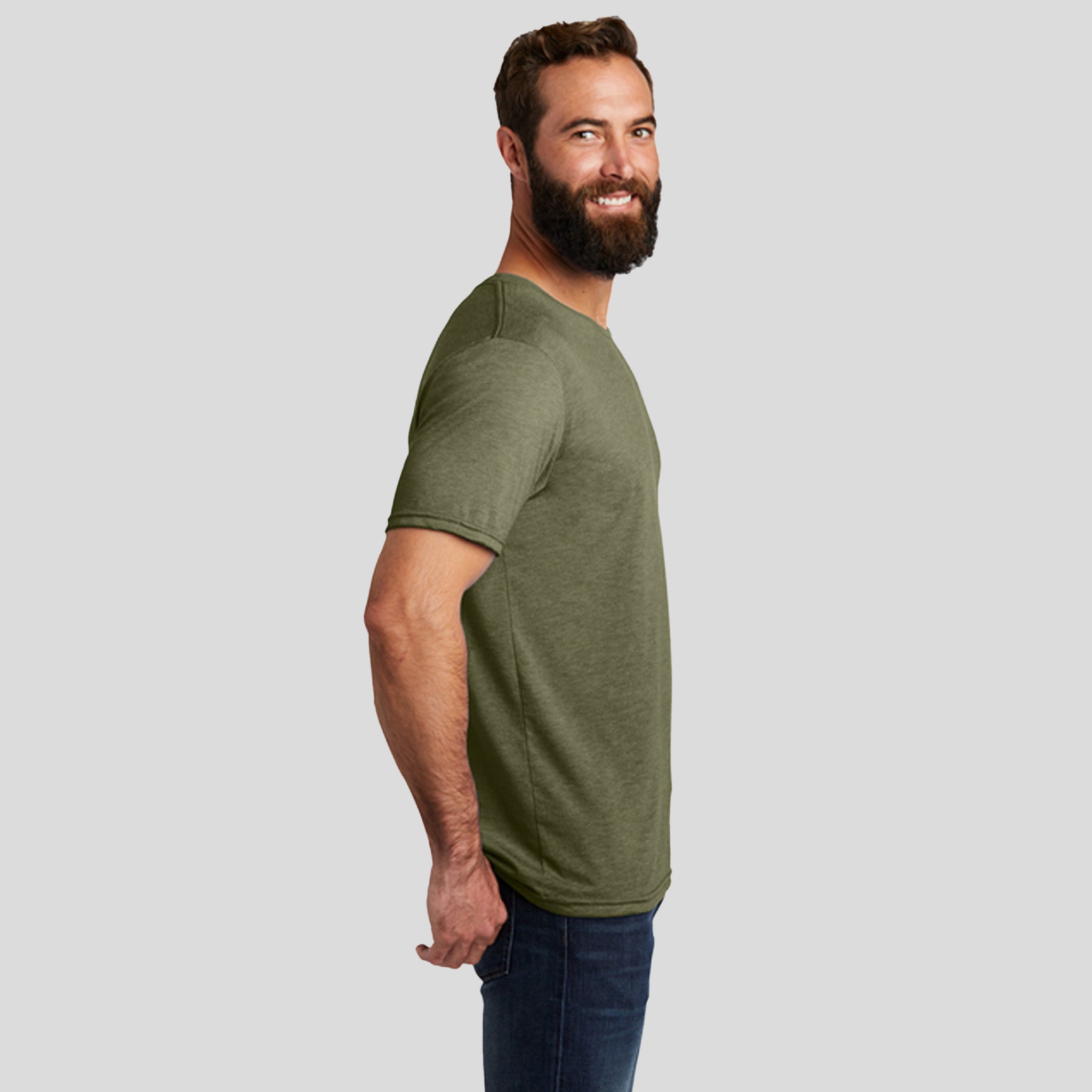Unisex Tri-Blend Tee | Olive You Green