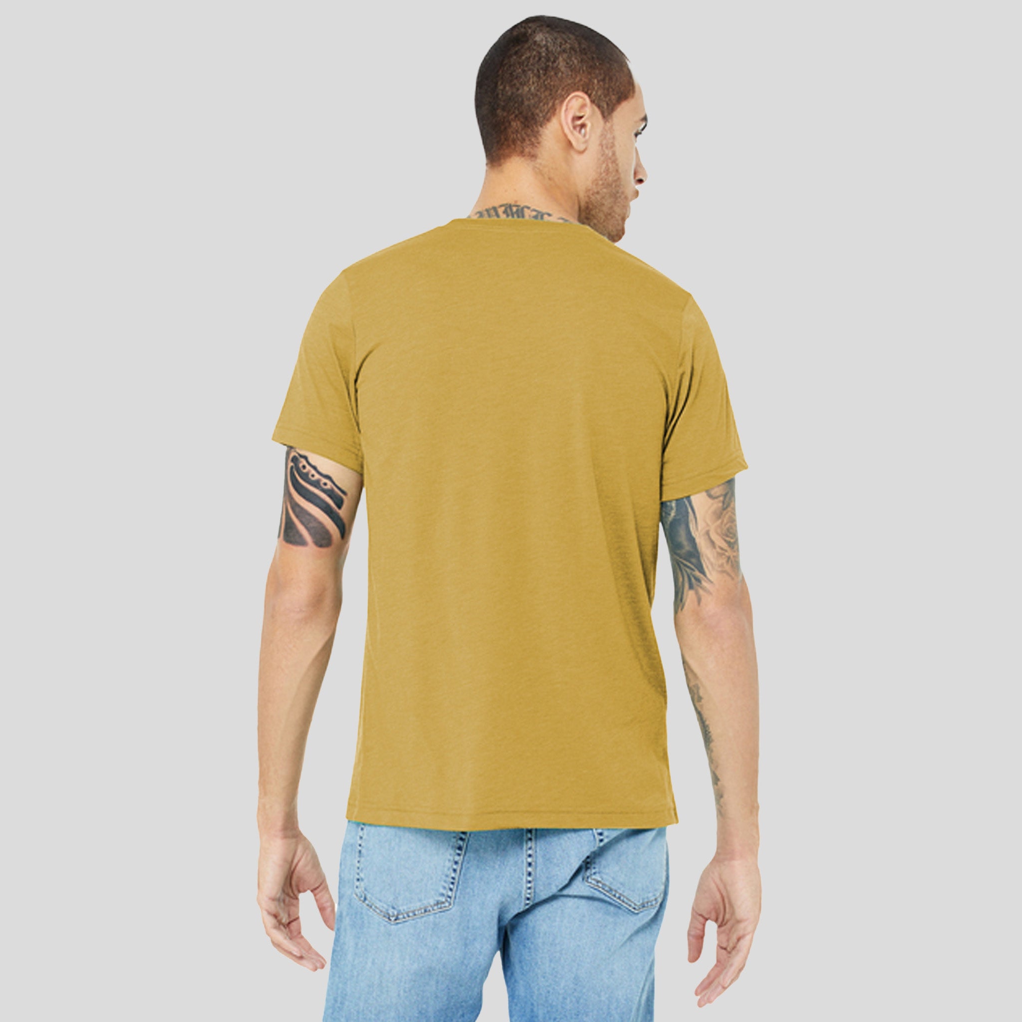 Unisex Triblend Short Sleeve Tee | Mustard Triblend