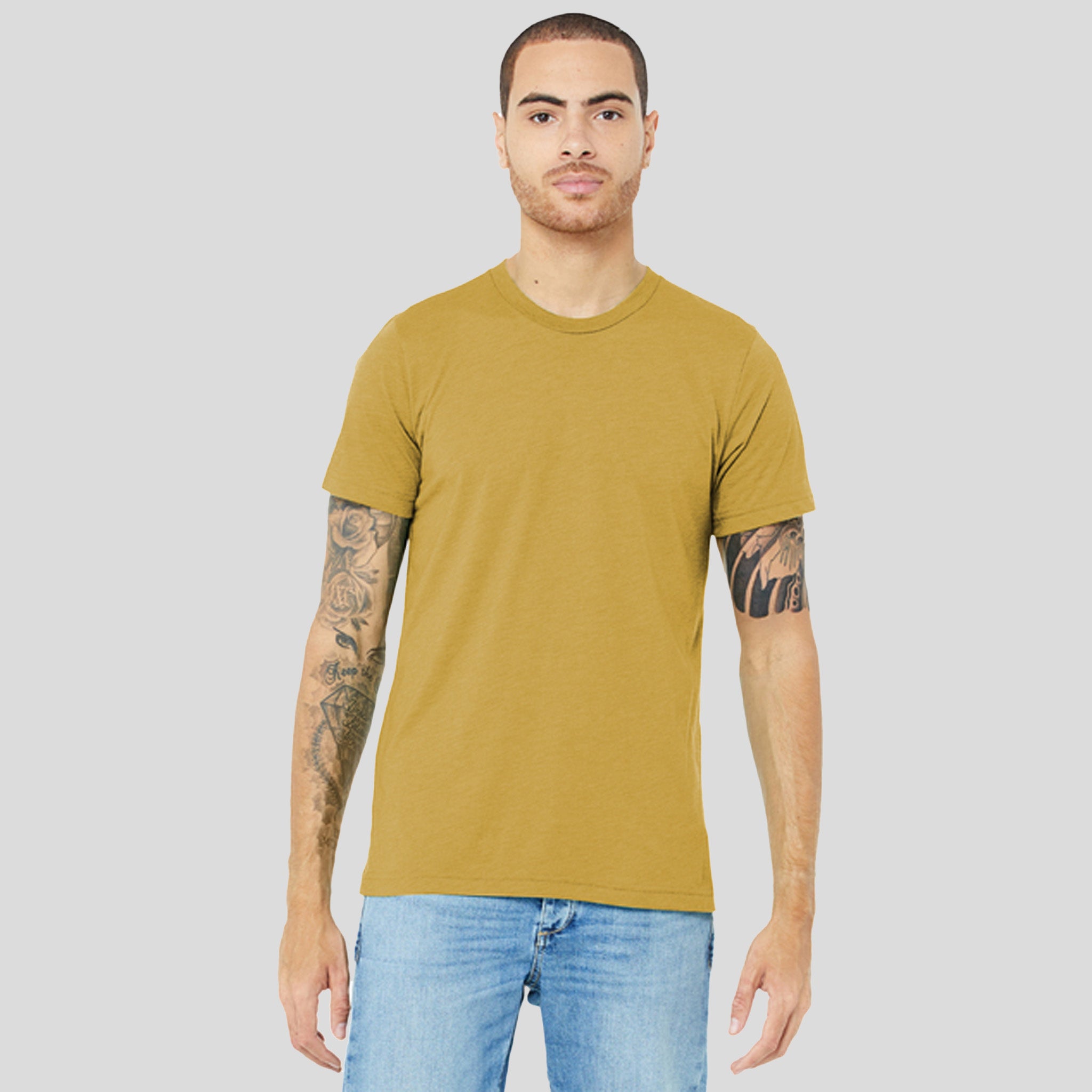 Unisex Triblend Short Sleeve Tee | Mustard Triblend