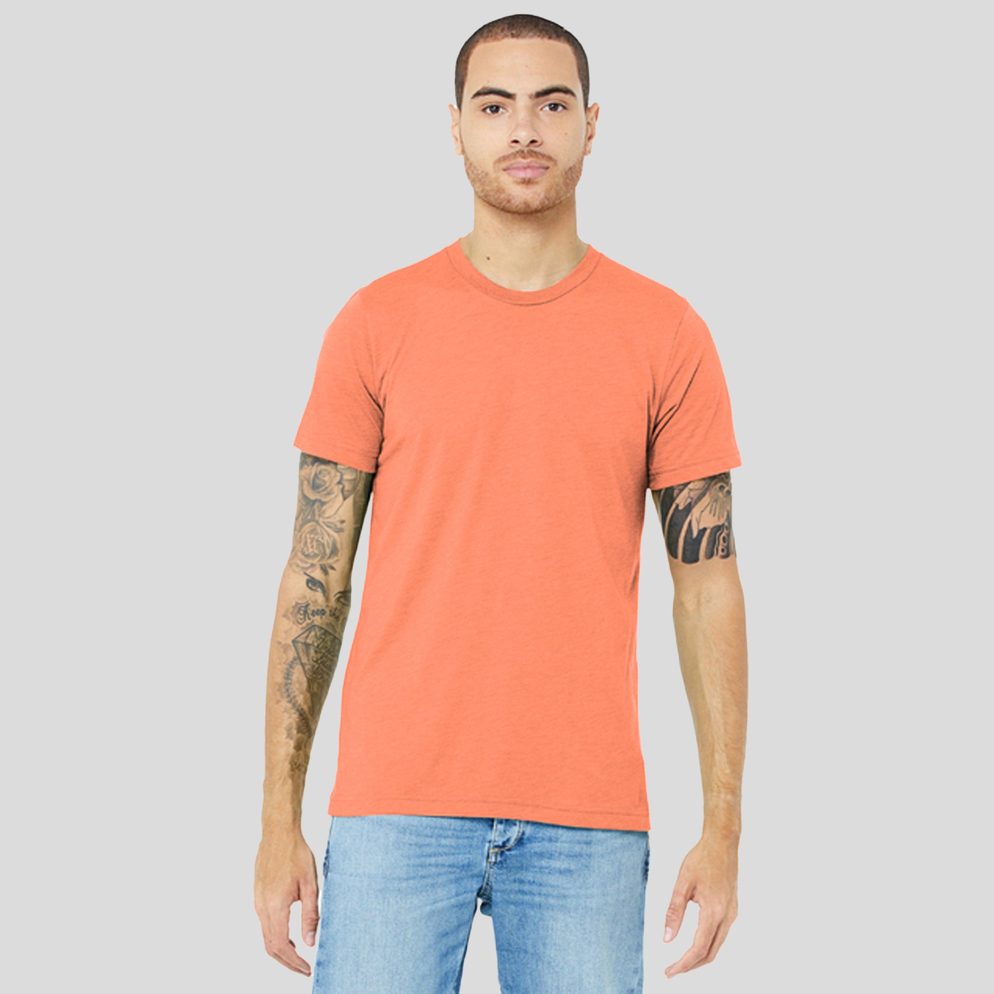 Unisex Triblend Short Sleeve Tee | Orange Triblend