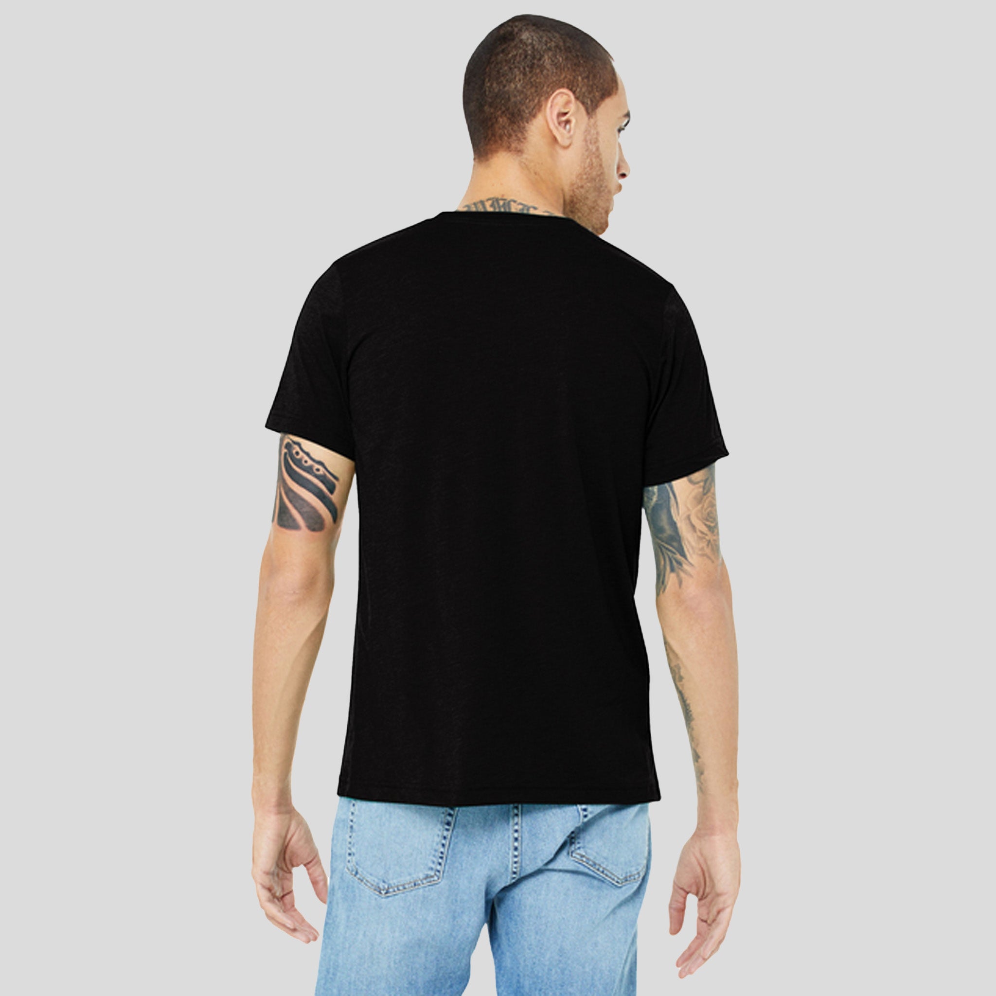 Unisex Triblend Short Sleeve Tee | Solid Black Triblend