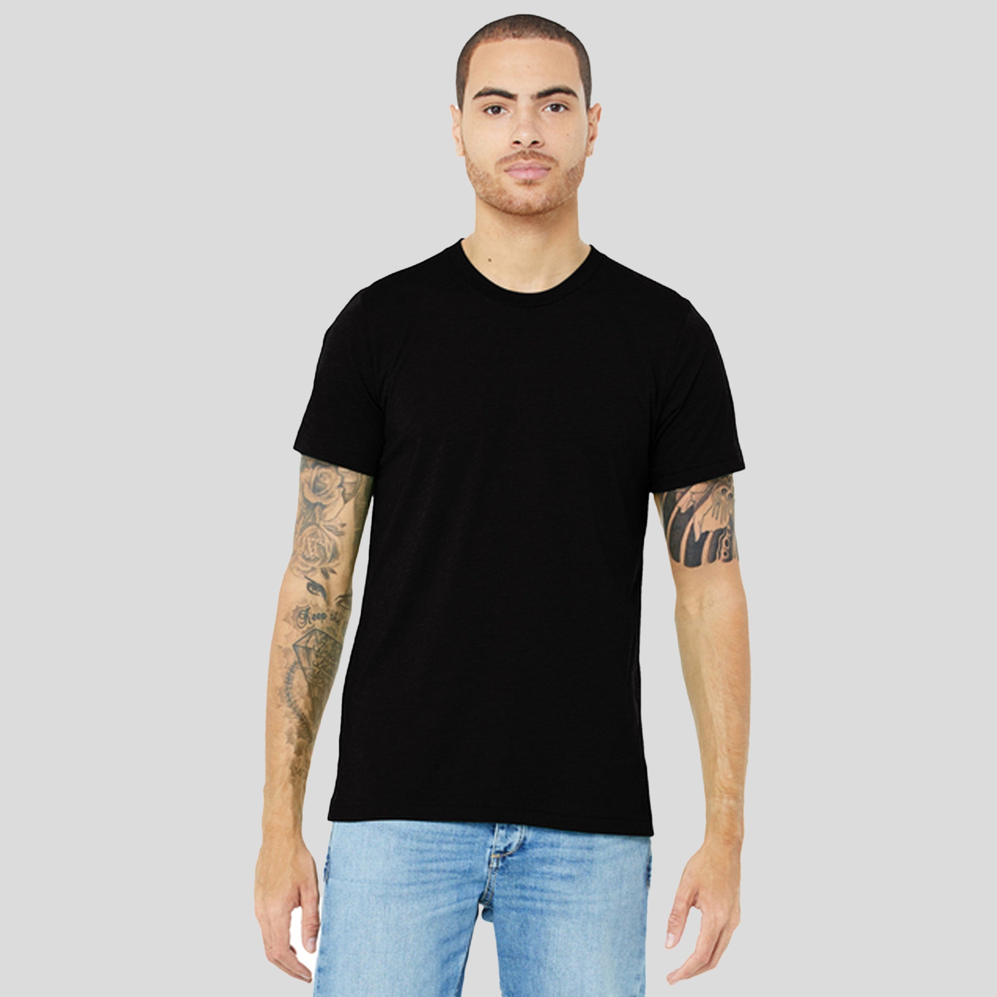 Unisex Triblend Short Sleeve Tee | Solid Black Triblend