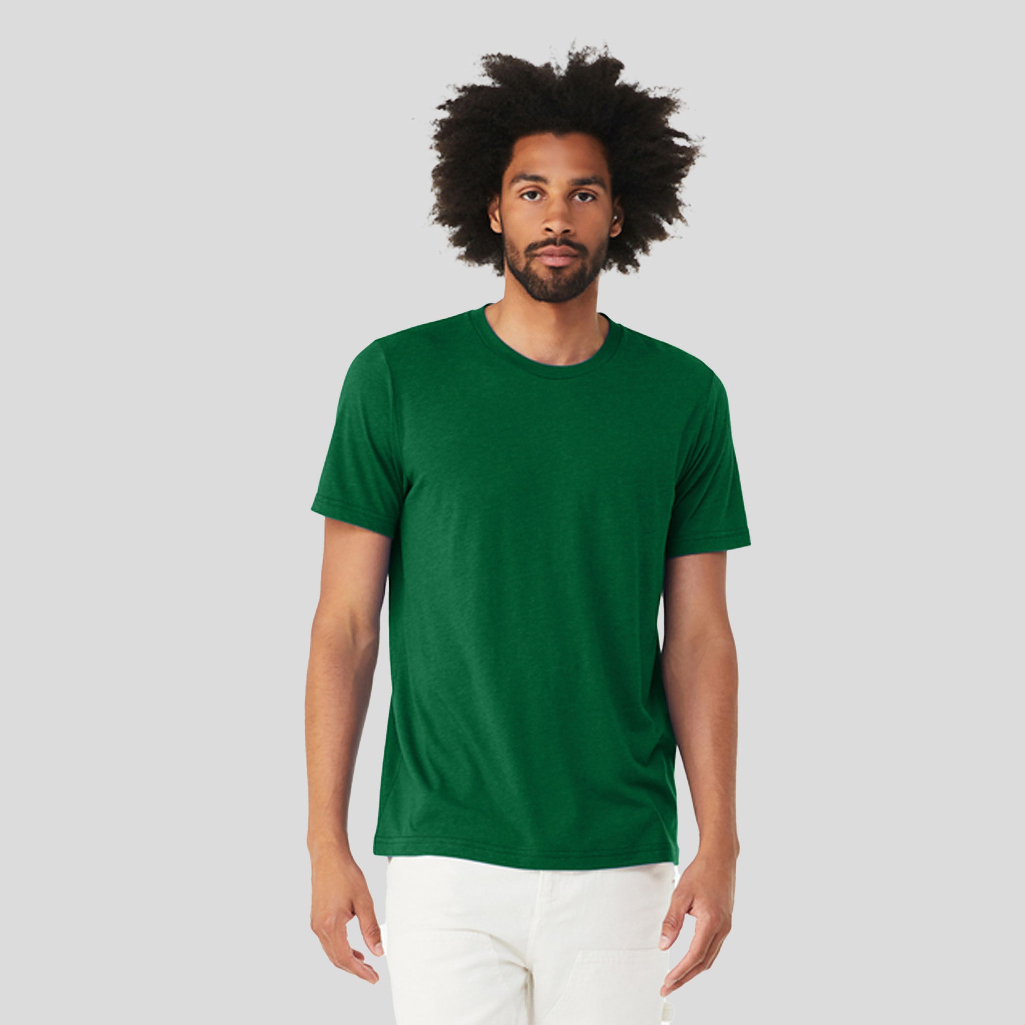 Unisex Triblend Short Sleeve Tee | Solid Kelly Triblend