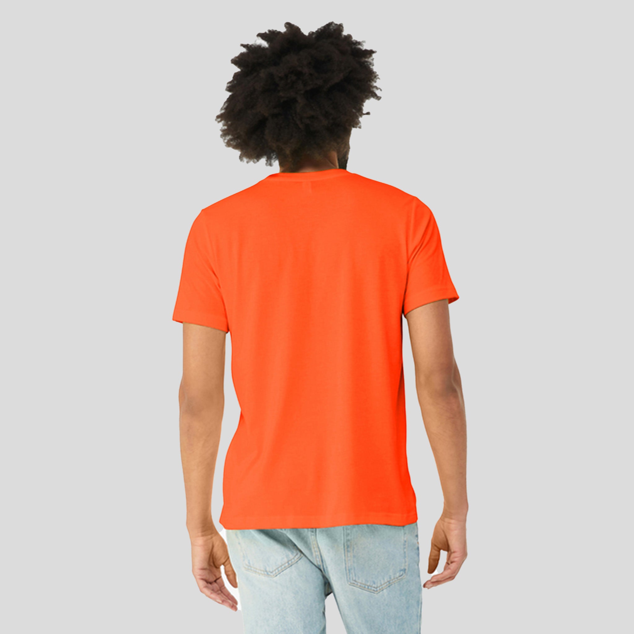 Unisex Triblend Short Sleeve Tee | Solid Orange Triblend