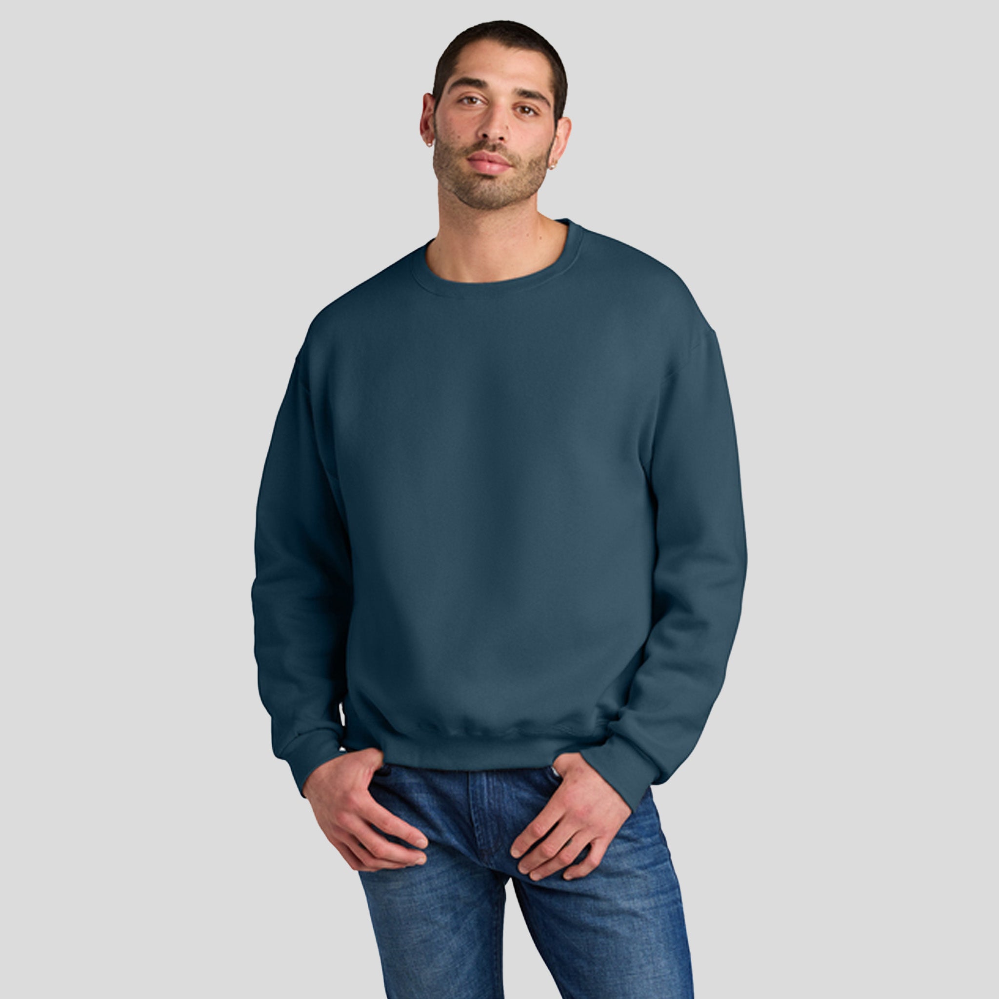 Ruggedâ„¢ Unisex Crewneck Sweatshirt | Washed Navy
