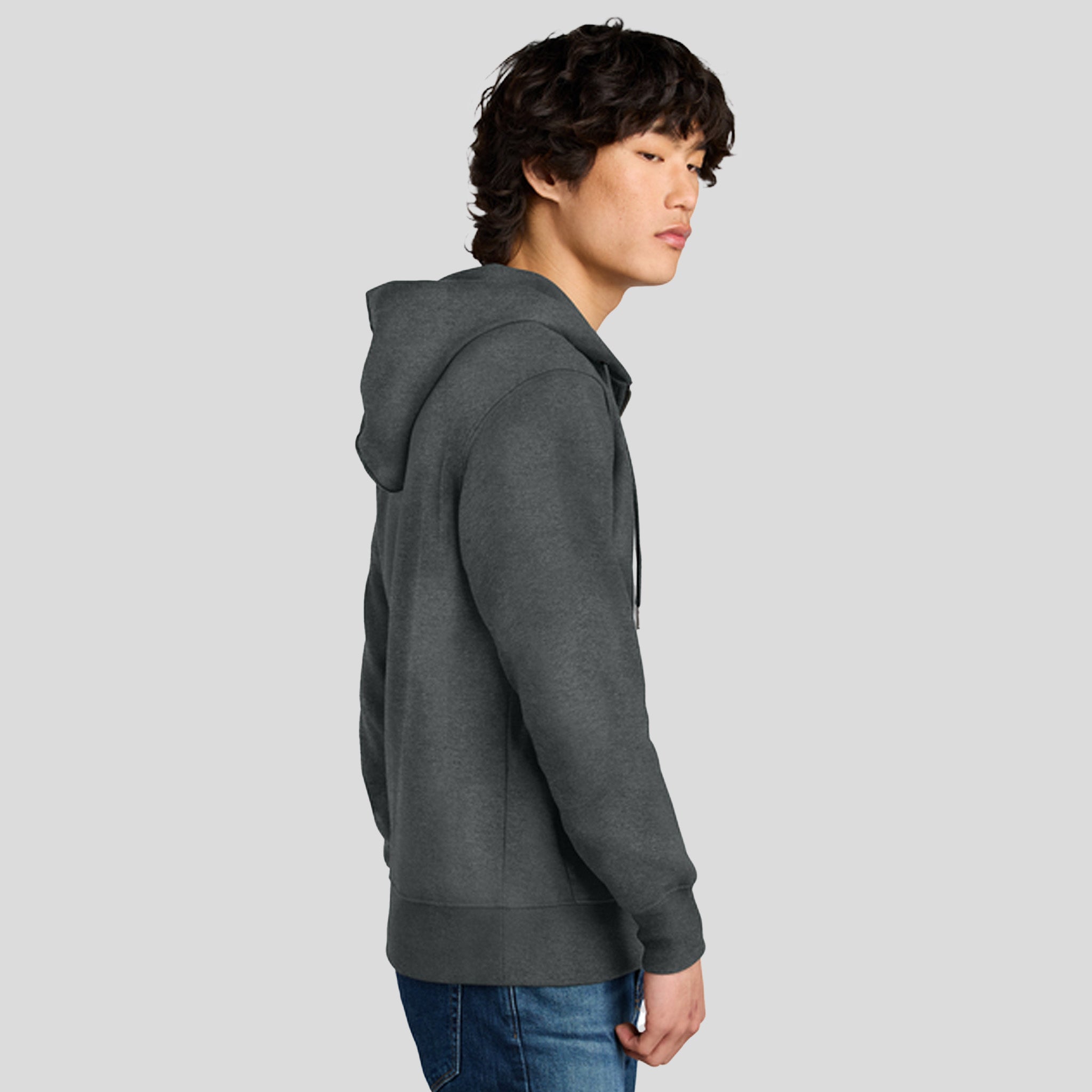 Perfect Weight® Fleece Full-Zip Hoodie | Heathered Charcoal