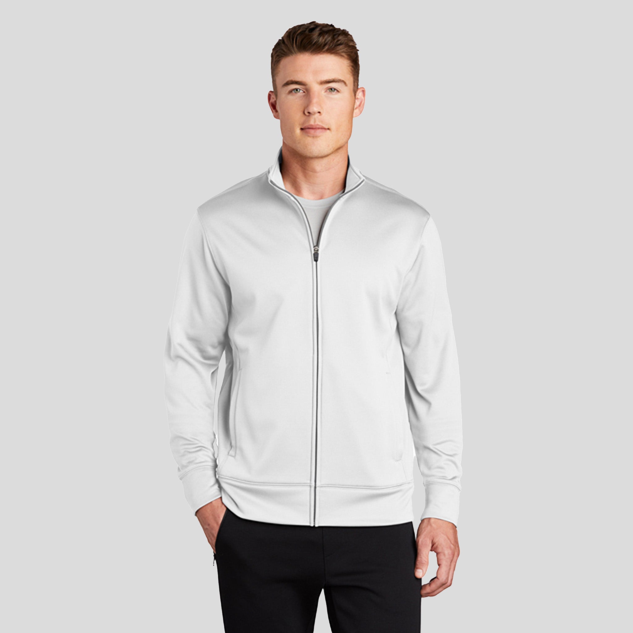 Sport-Wickยฎ Fleece Full-Zip Jacket | White