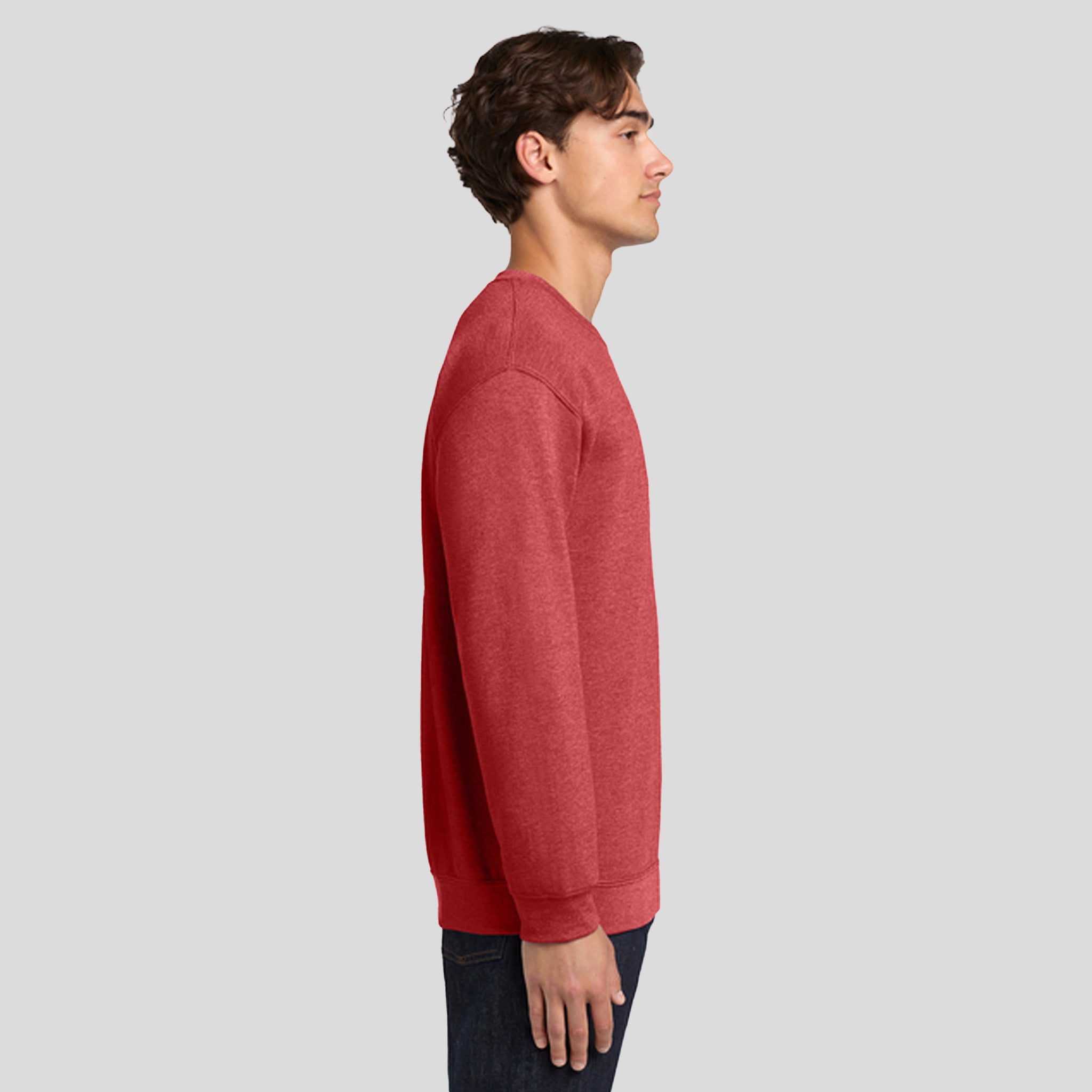 Heavy Blendβ’ Crewneck Sweatshirt | Heather Scarlet Red