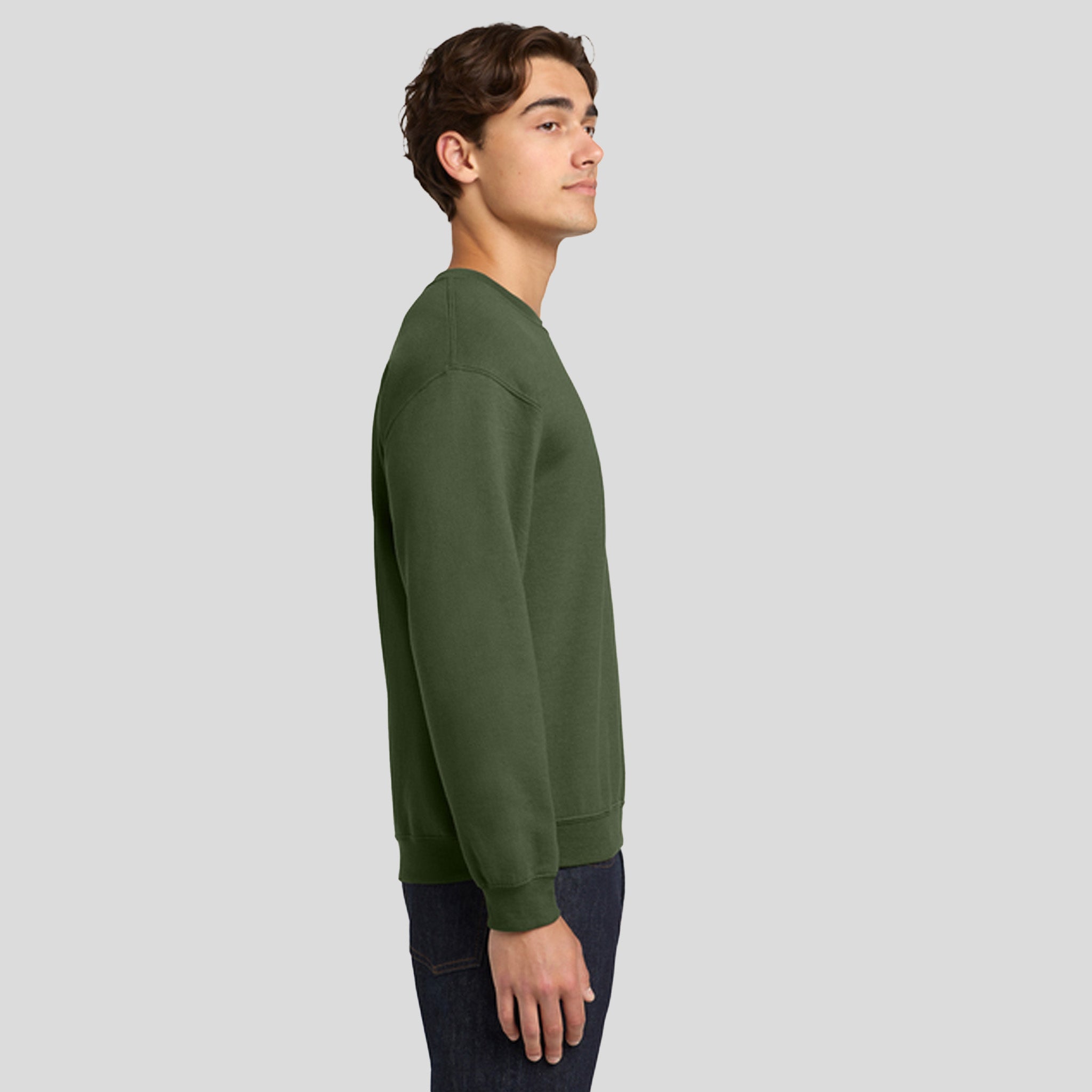 Heavy Blendβ’ Crewneck Sweatshirt | Military Green