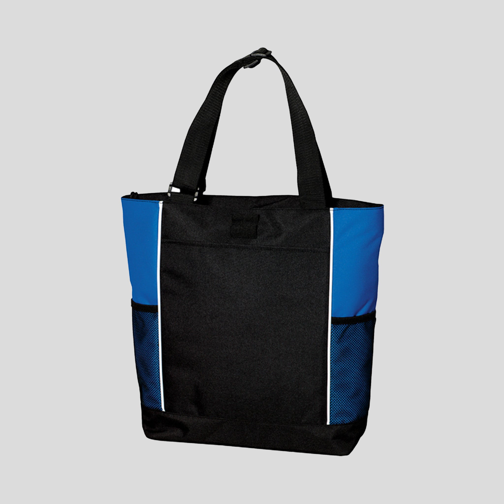 Panel Tote | Black/Royal
