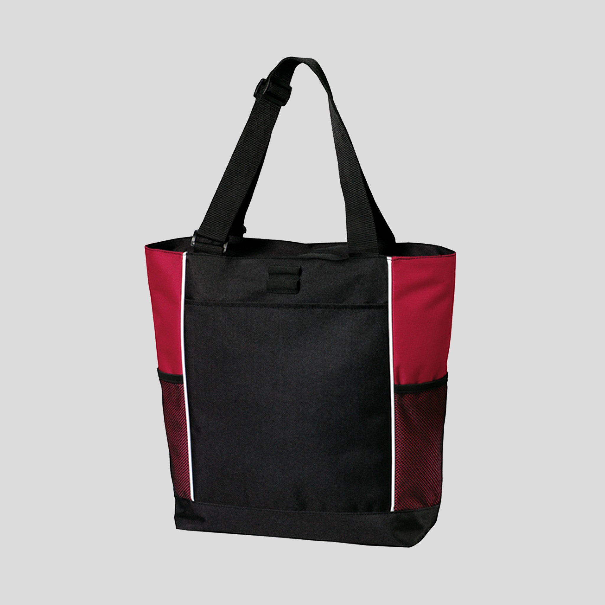 Panel Tote | Black/Red
