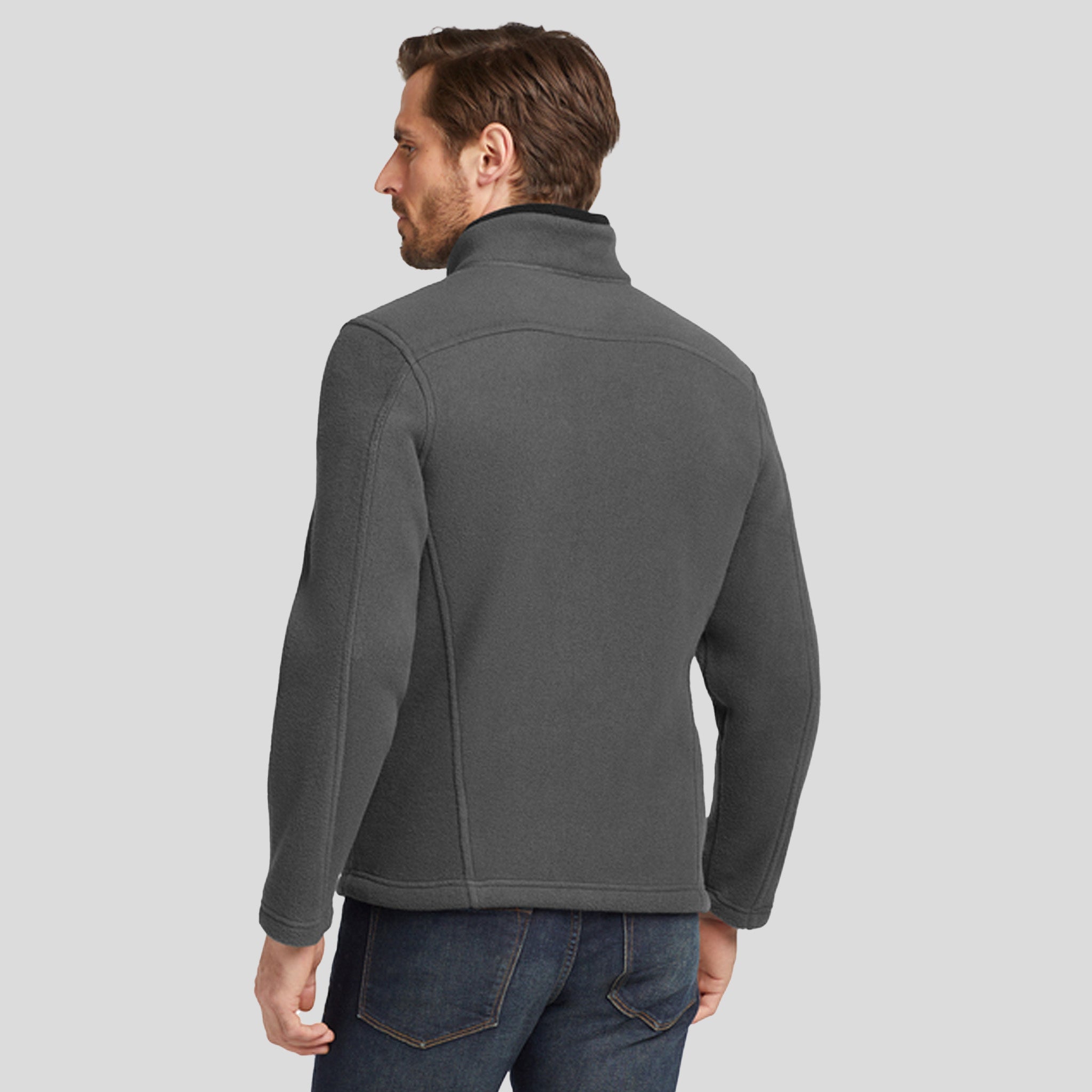 Full-Zip Fleece Jacket | Grey Steel