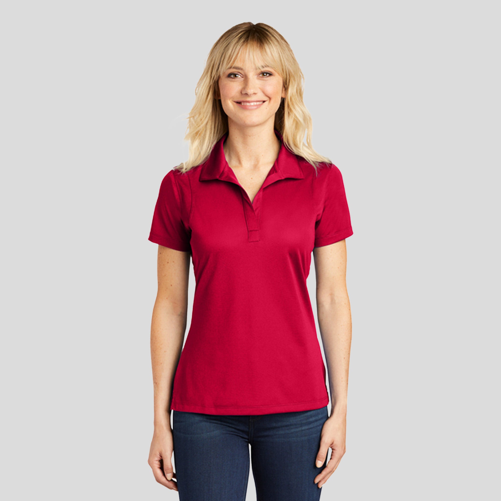 Women's Micropique Sport-Wickยฎ Polo | Deep Red