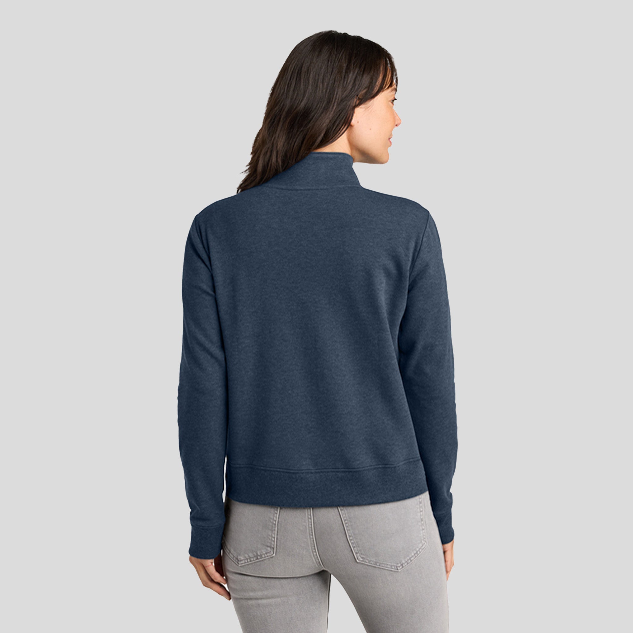 Womenโs Ocean Villa 1/4-Zip | Blue Heather