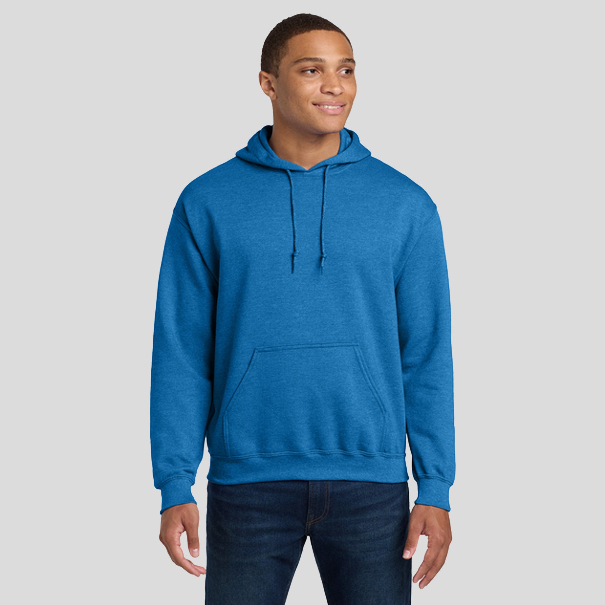 Heavy Blendβ’ Hooded Sweatshirt | Heather Deep Royal