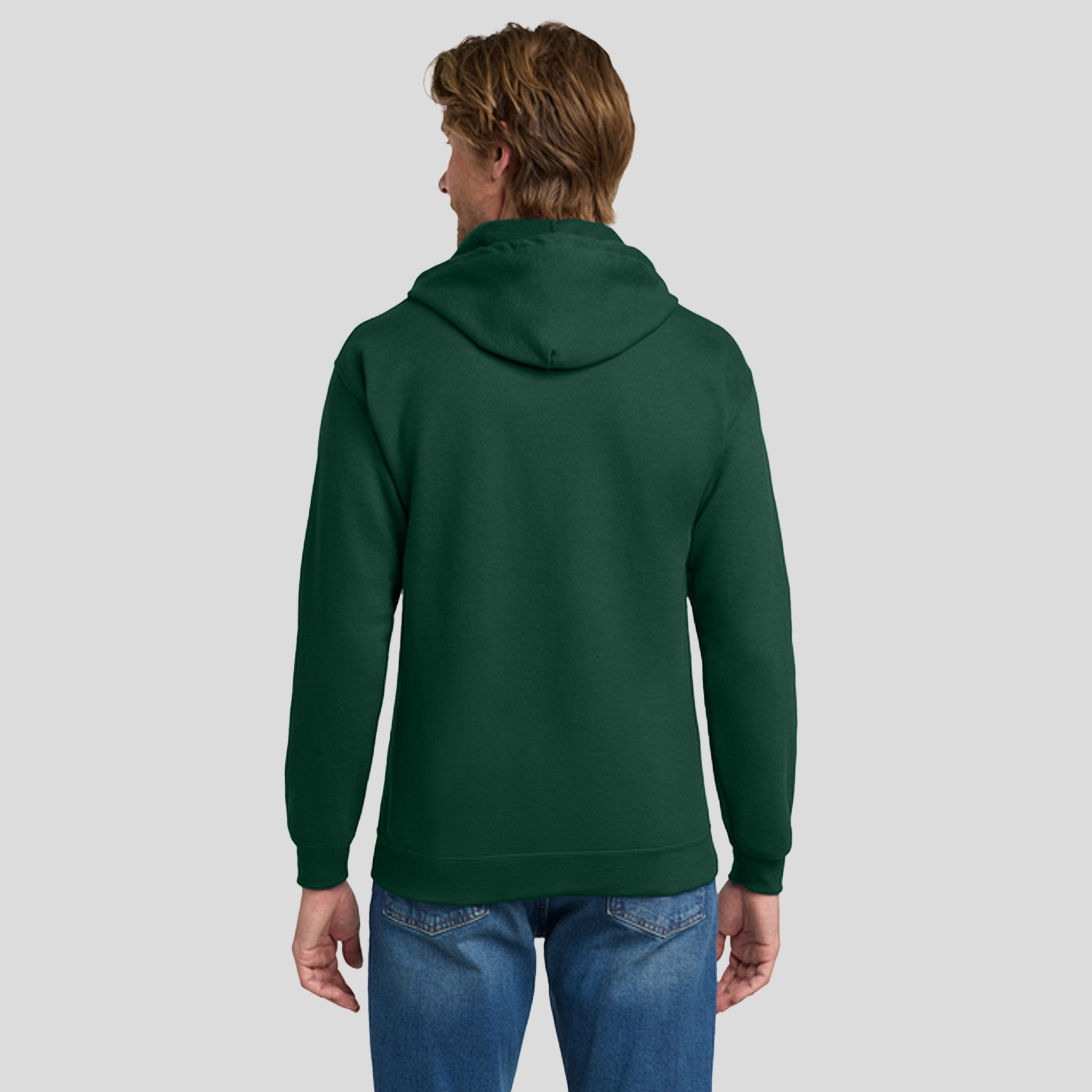 Heavy Blendβ’ Full-Zip Hooded Sweatshirt | Forest Green