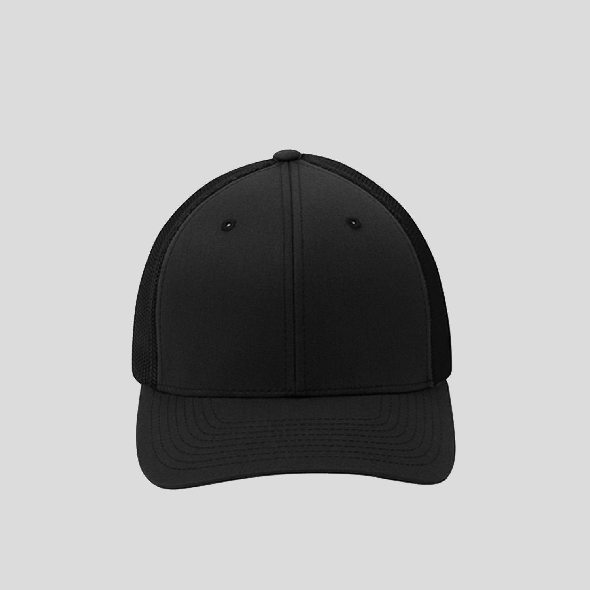 Flexfitยฎ Mesh Back Cap | Black/Black