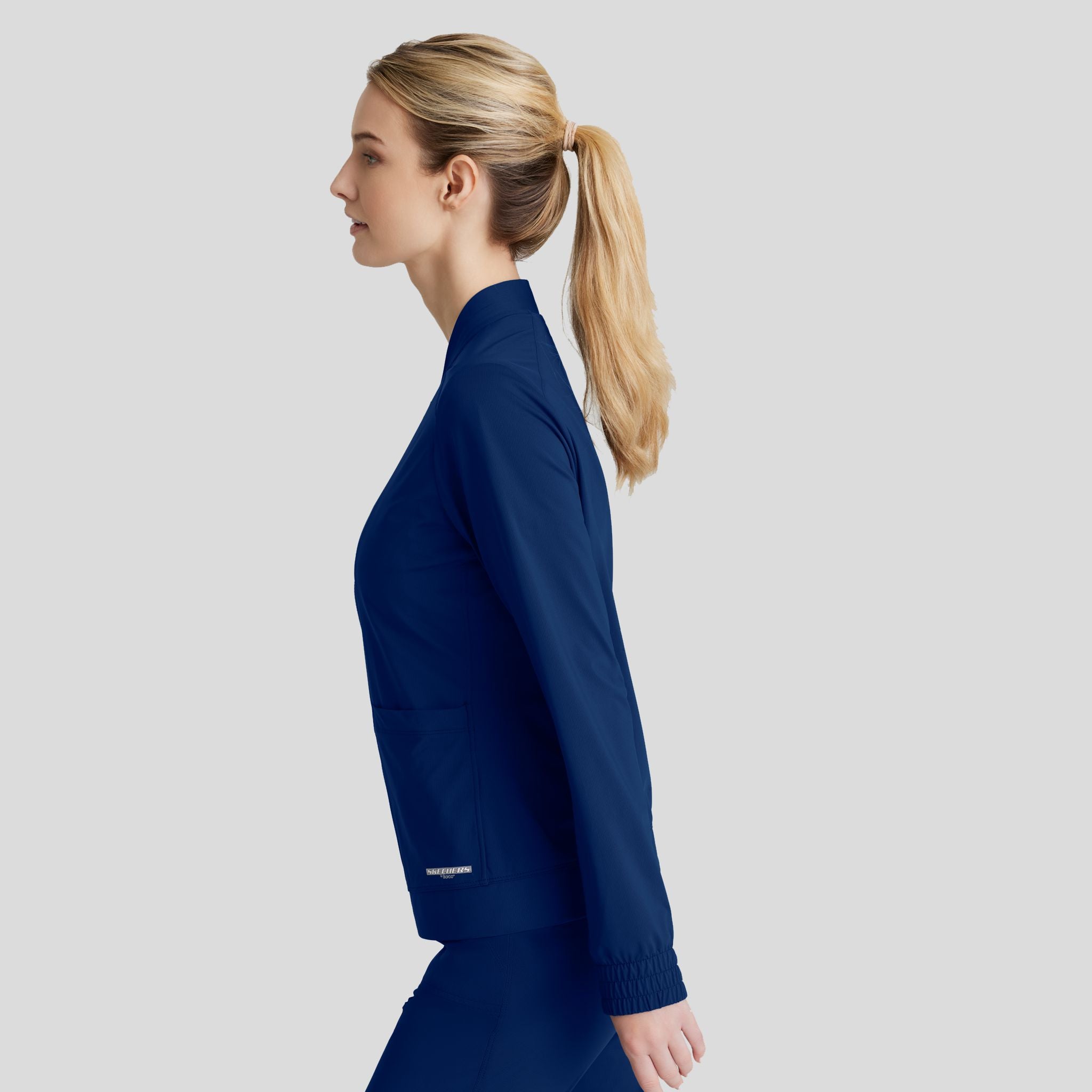 Contour 3-Pocket Front Zipper Warm Up | Navy