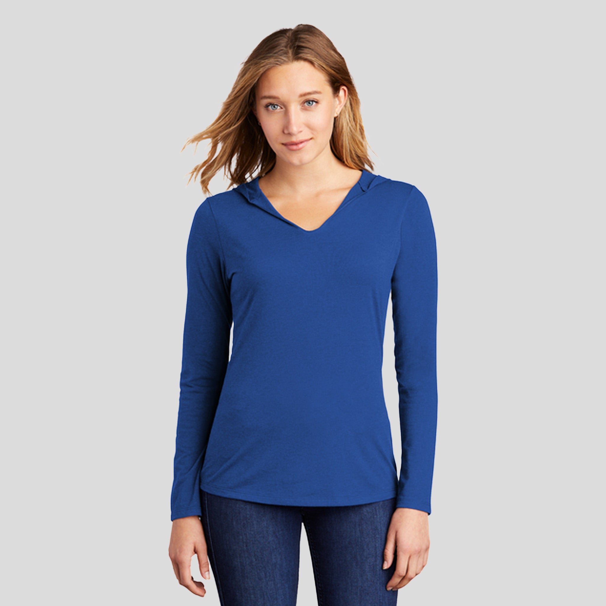 Womenโs Perfect Tri ยฎ Long Sleeve Hoodie | Deep Royal