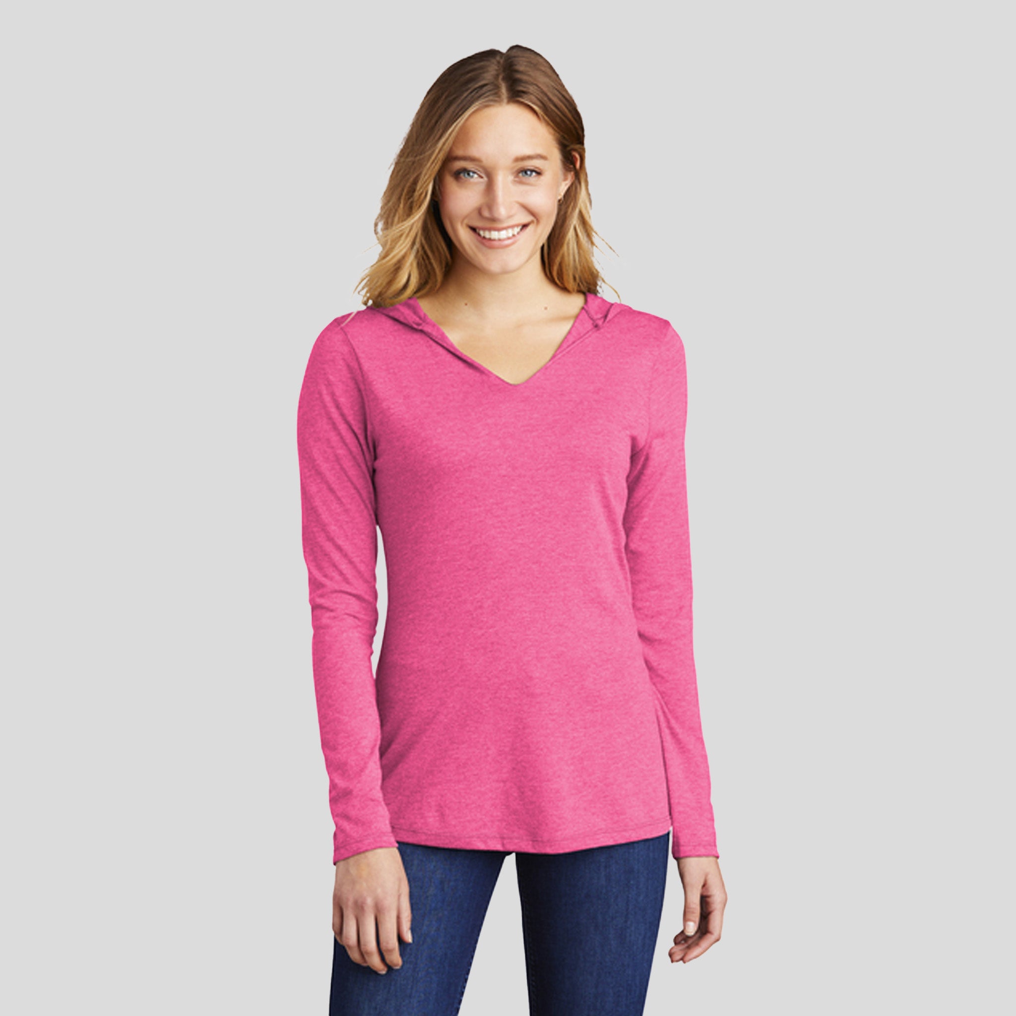Womenโs Perfect Tri ยฎ Long Sleeve Hoodie | Fuchsia Frost