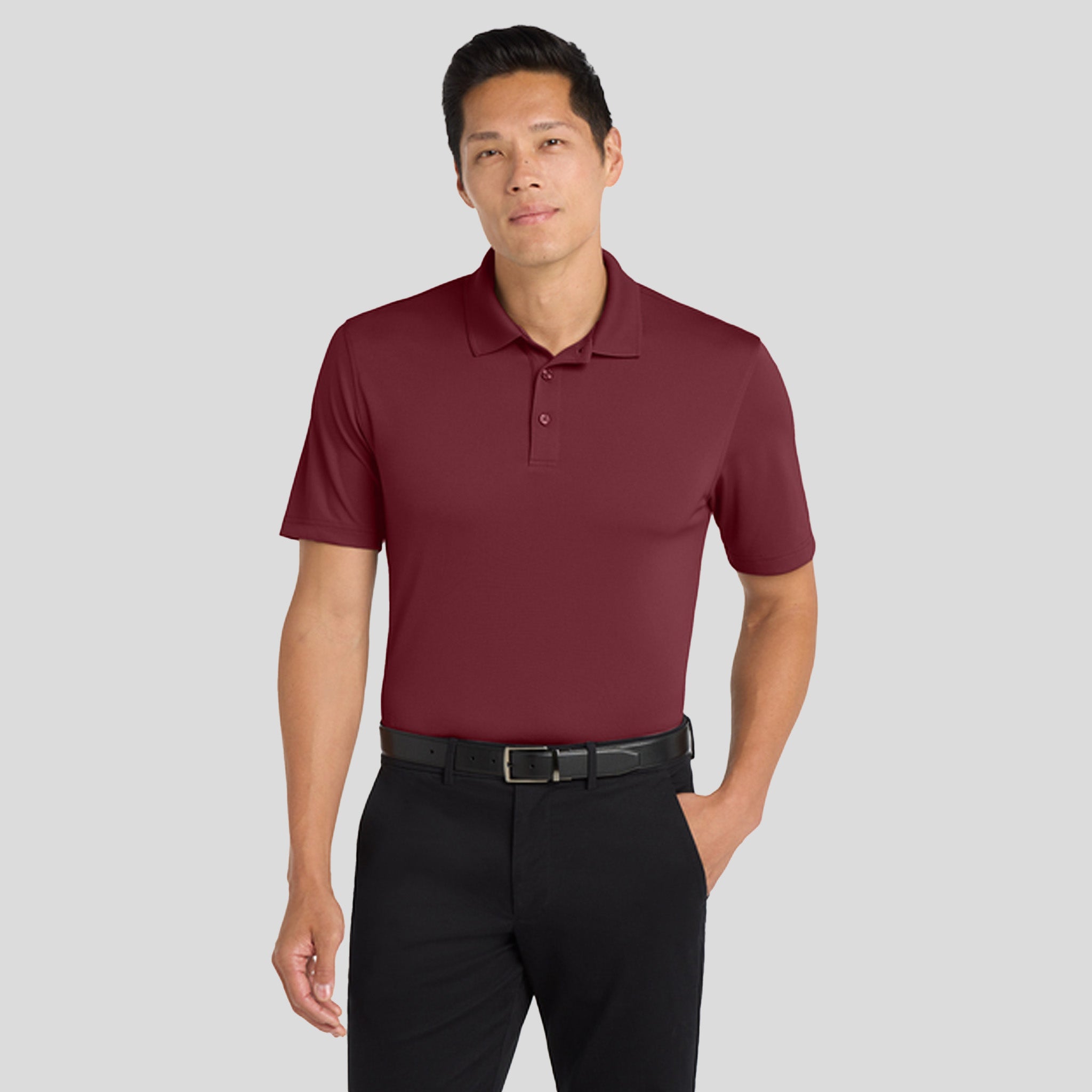Dry Zoneยฎ UV Micro-Mesh Polo | Burgundy