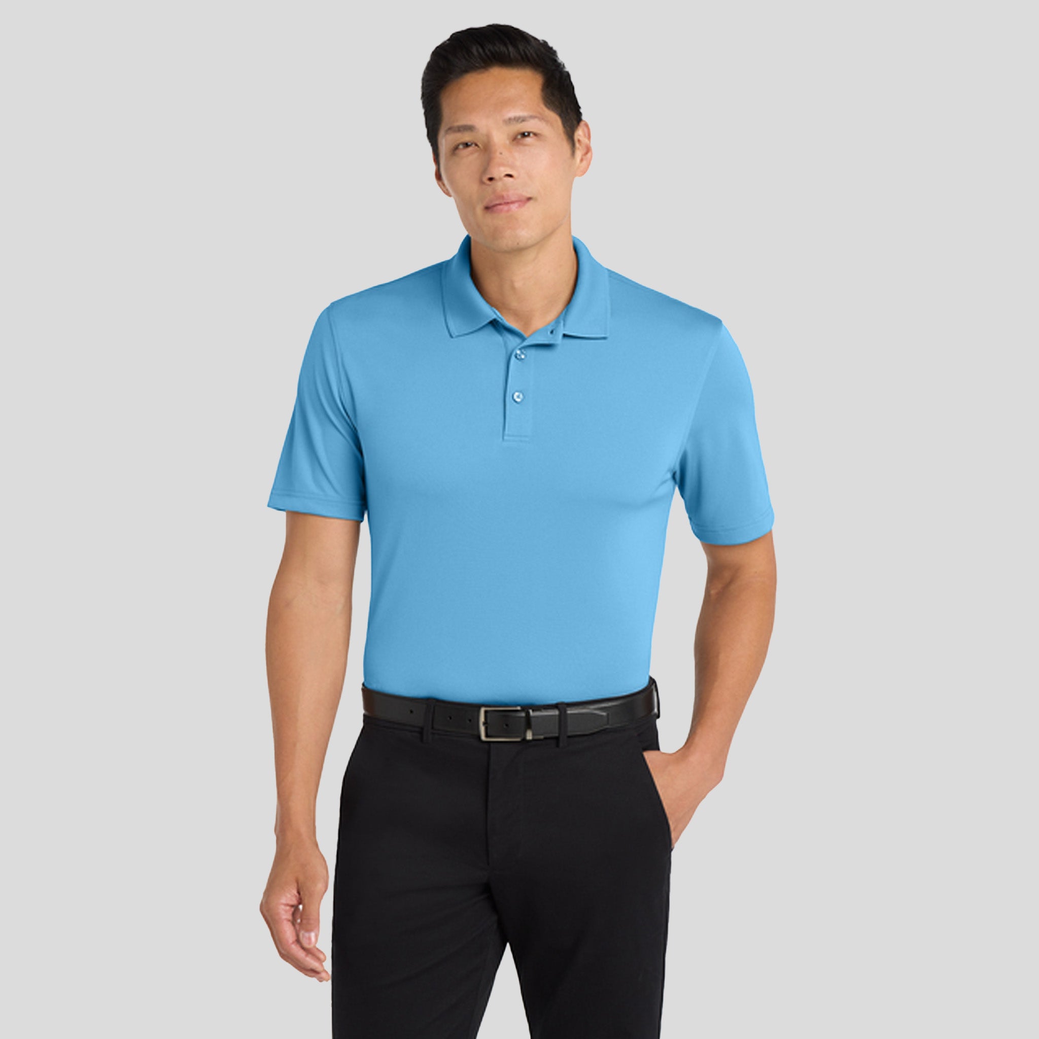 Dry Zoneยฎ UV Micro-Mesh Polo | Carolina Blue