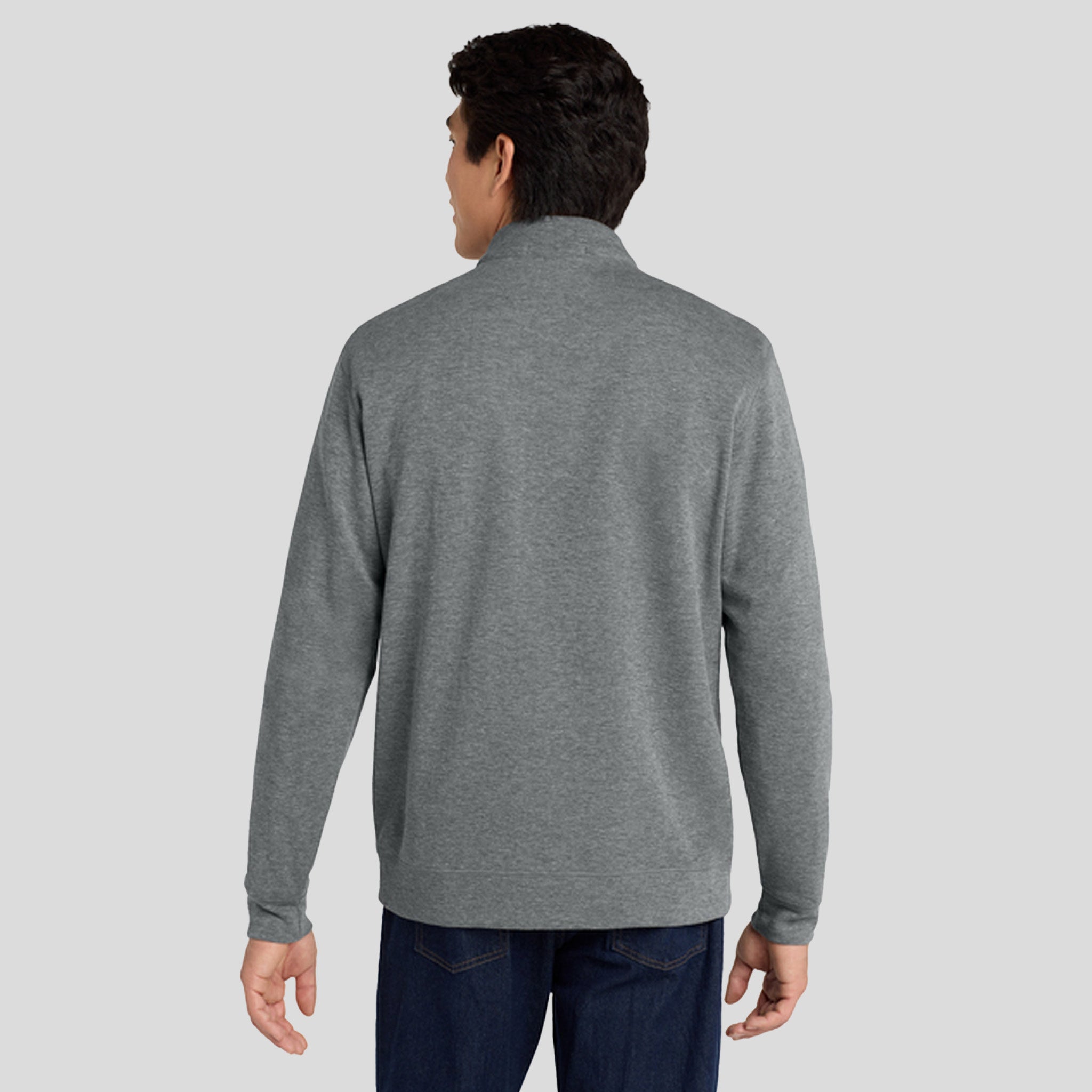 Interlock 1/4-Zip | Medium Heather Grey/Charcoal Heather