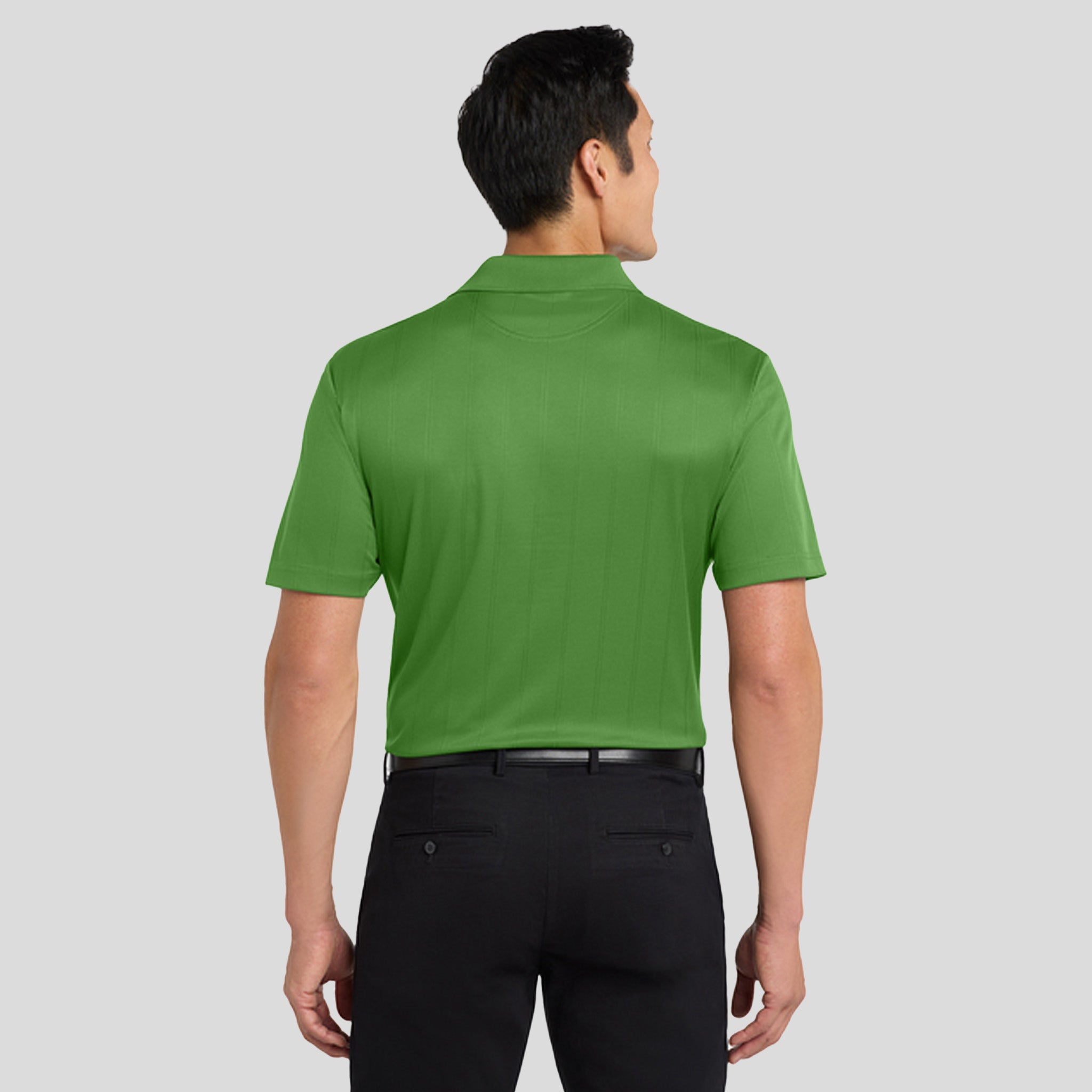 Performance Fine Jacquard Polo | Vine Green