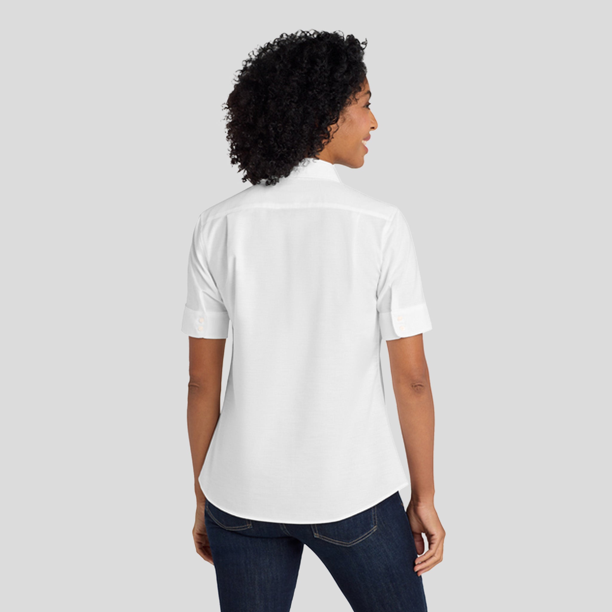 Women's Short Sleeve SuperProβ’ Oxford Shirt | White