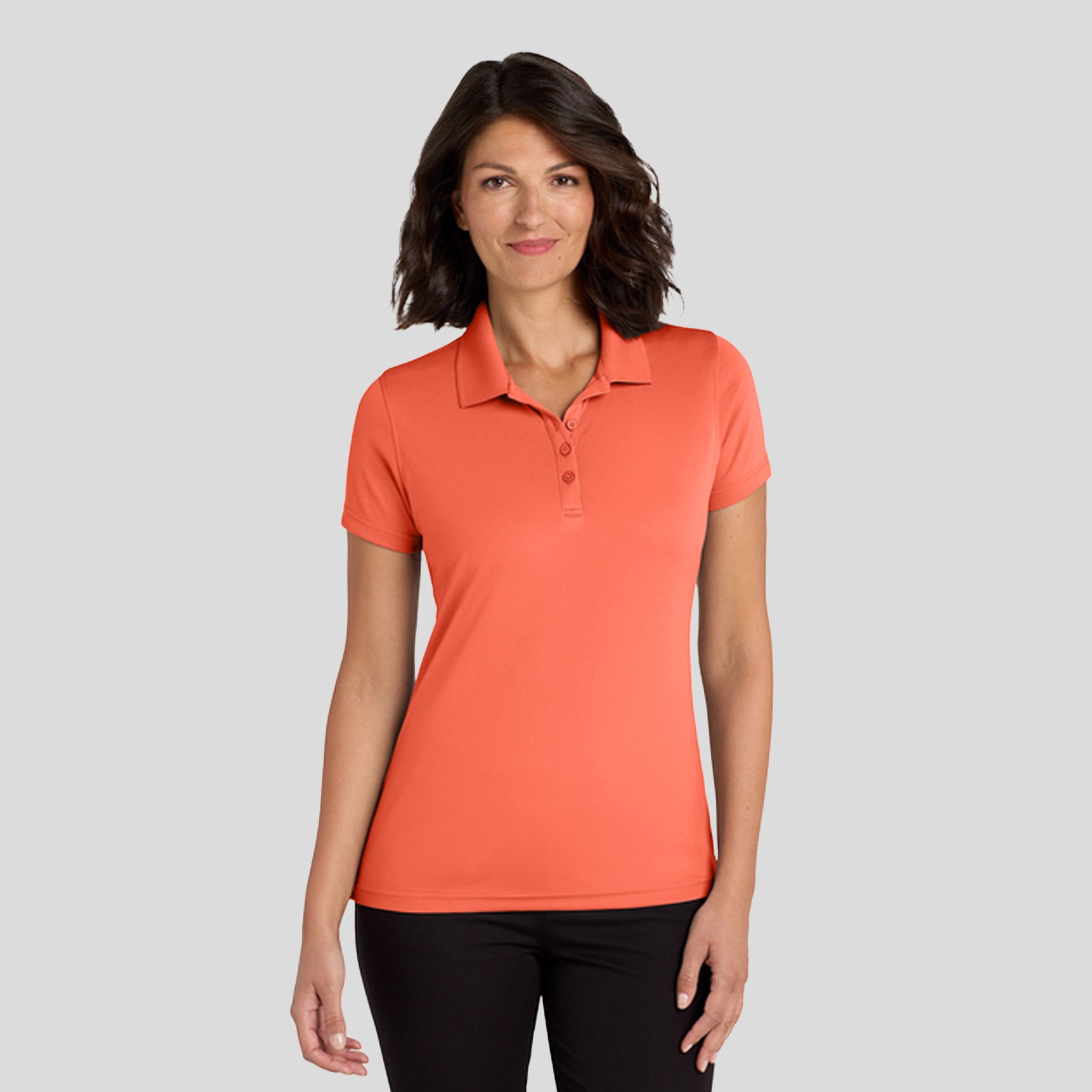 Women's Dry Zoneยฎ UV Micro-Mesh Polo | Coral Splash