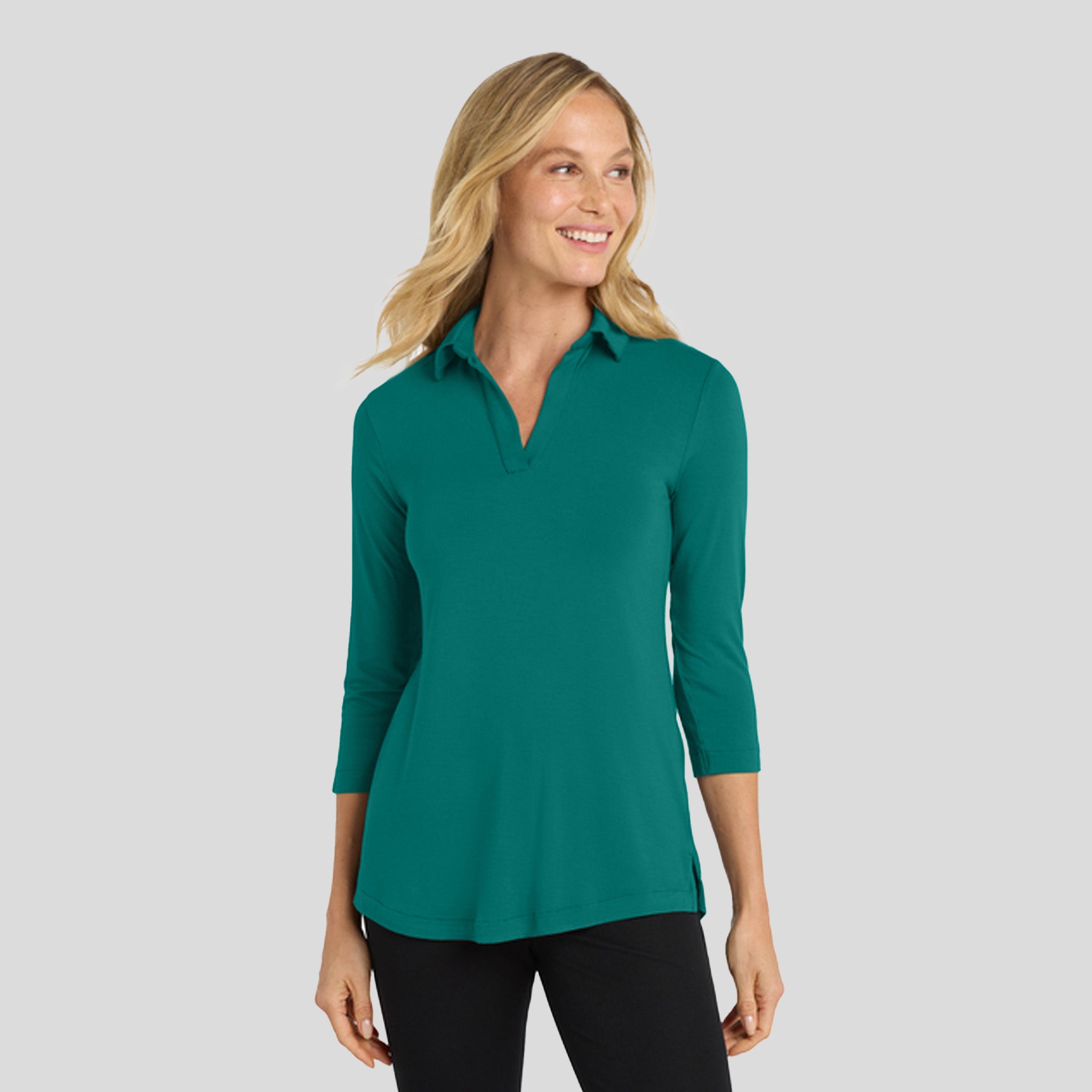 Women's Luxe Knit Tunic | Teal Green