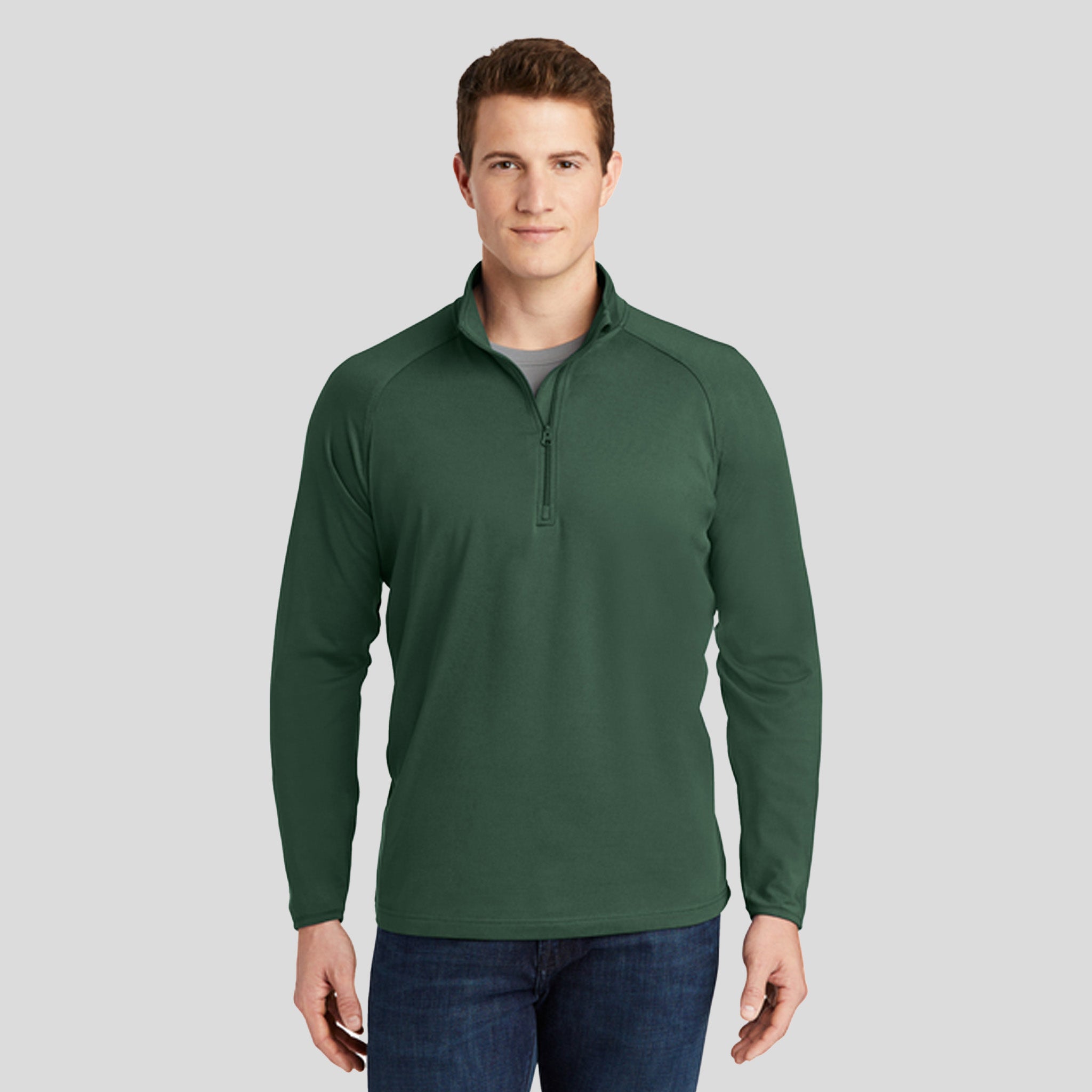 Sport-Wickยฎ Stretch 1/4-Zip Pullover | Forest Green