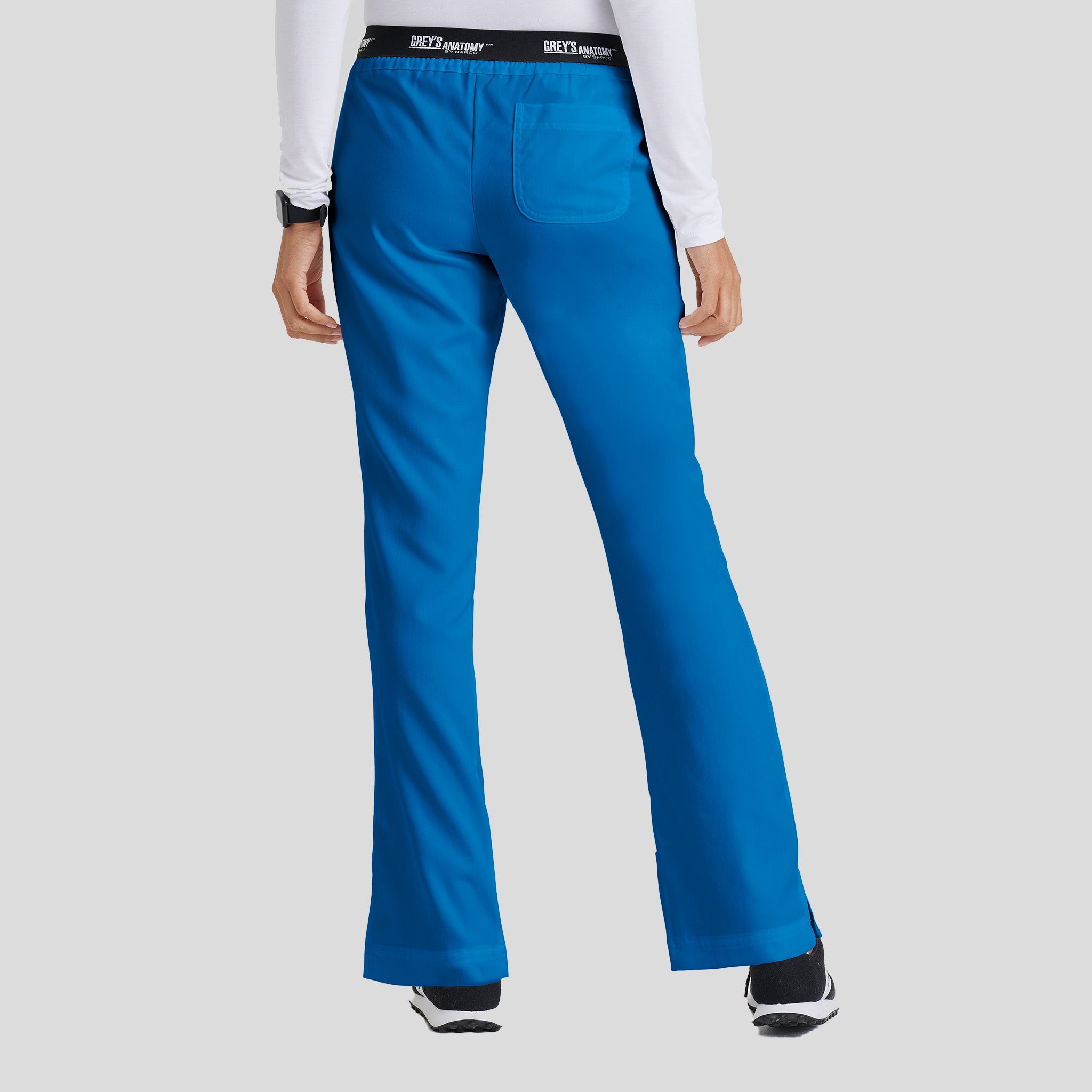 Aubrey 3-Pocket Low-Rise Flared Leg Scrub Pant | Royal