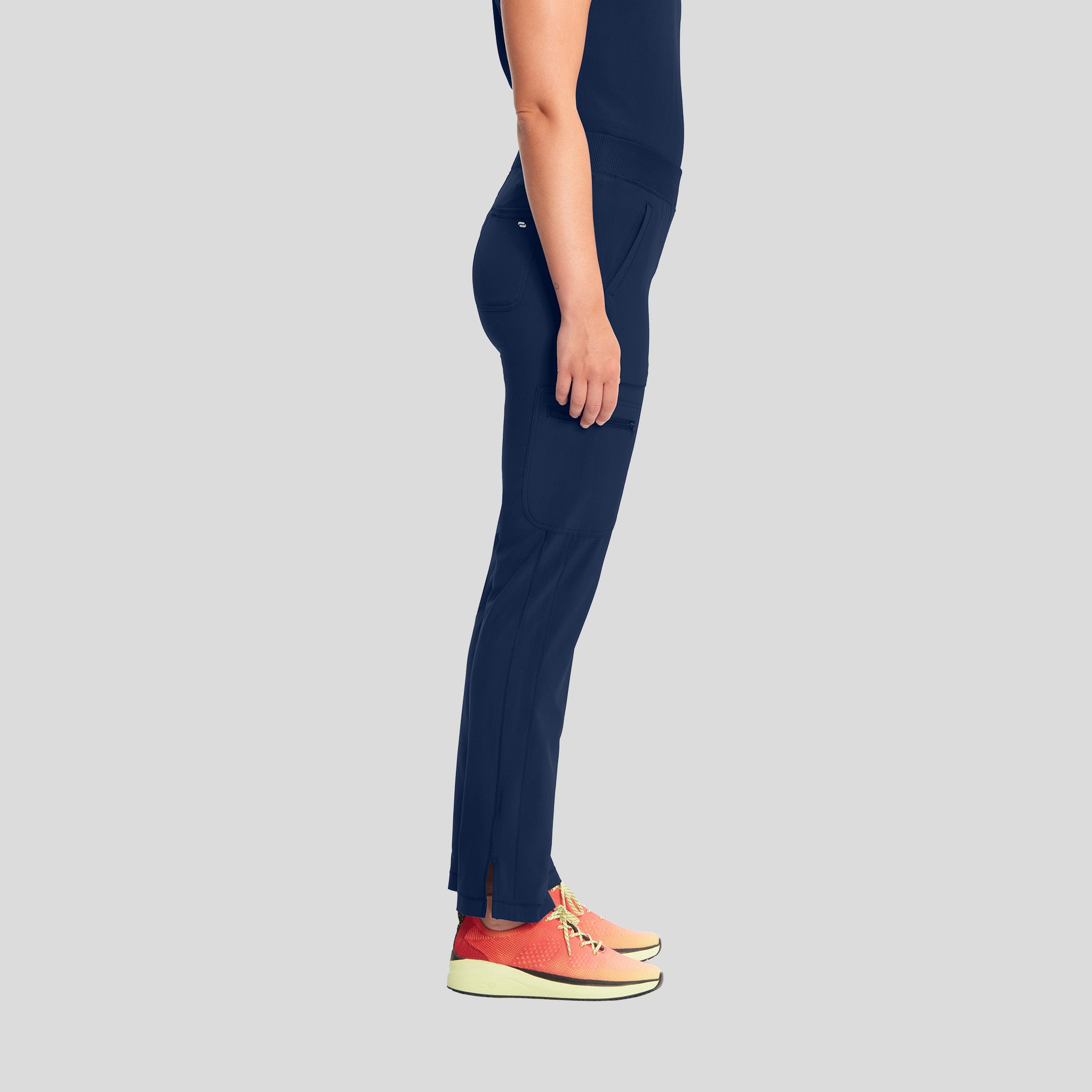 Inifnity Mid Rise Tapered Leg Pull-On Scrub Pant | Navy
