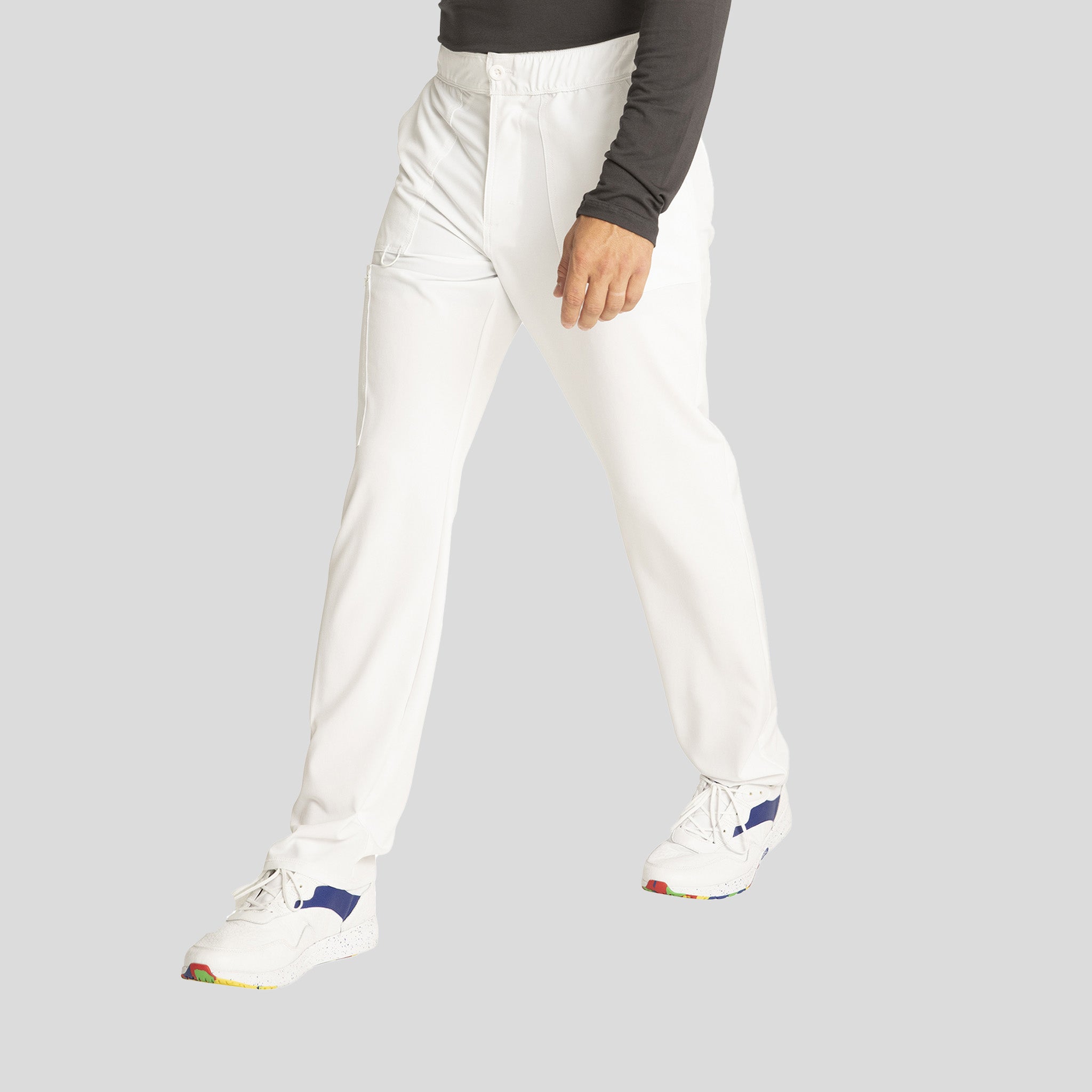 Men's Fly Front Cargo Pant | White